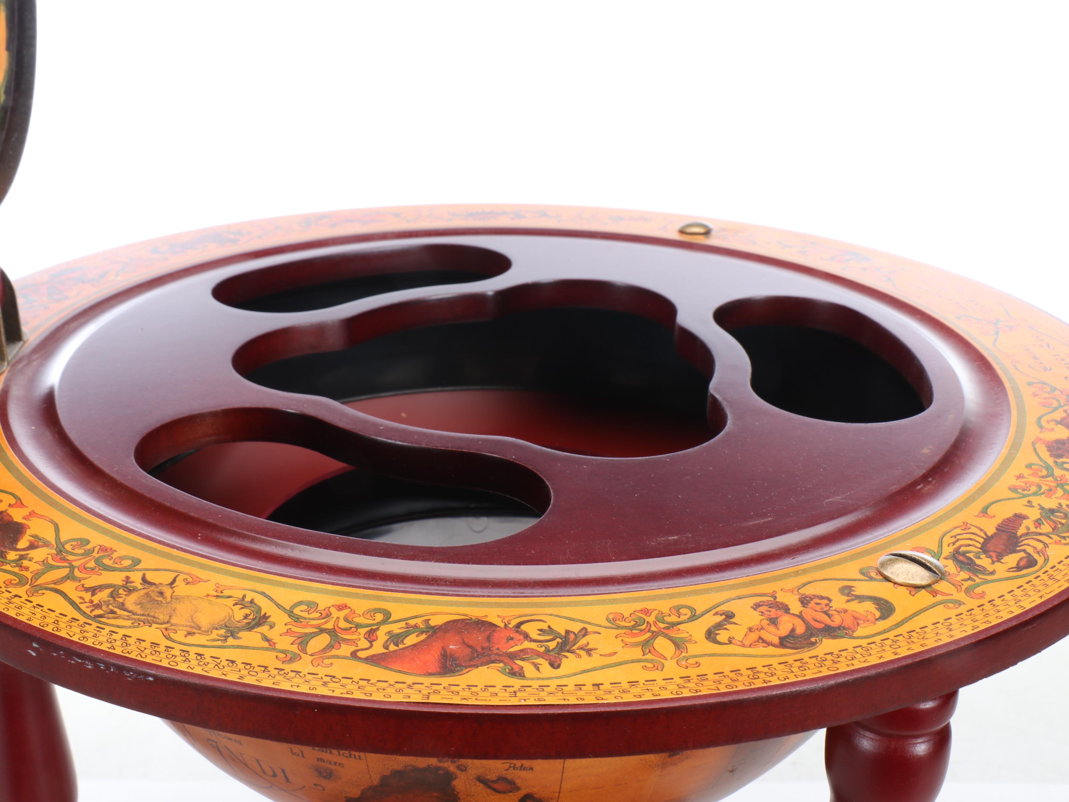 Decorative World Globe Hidden Bar