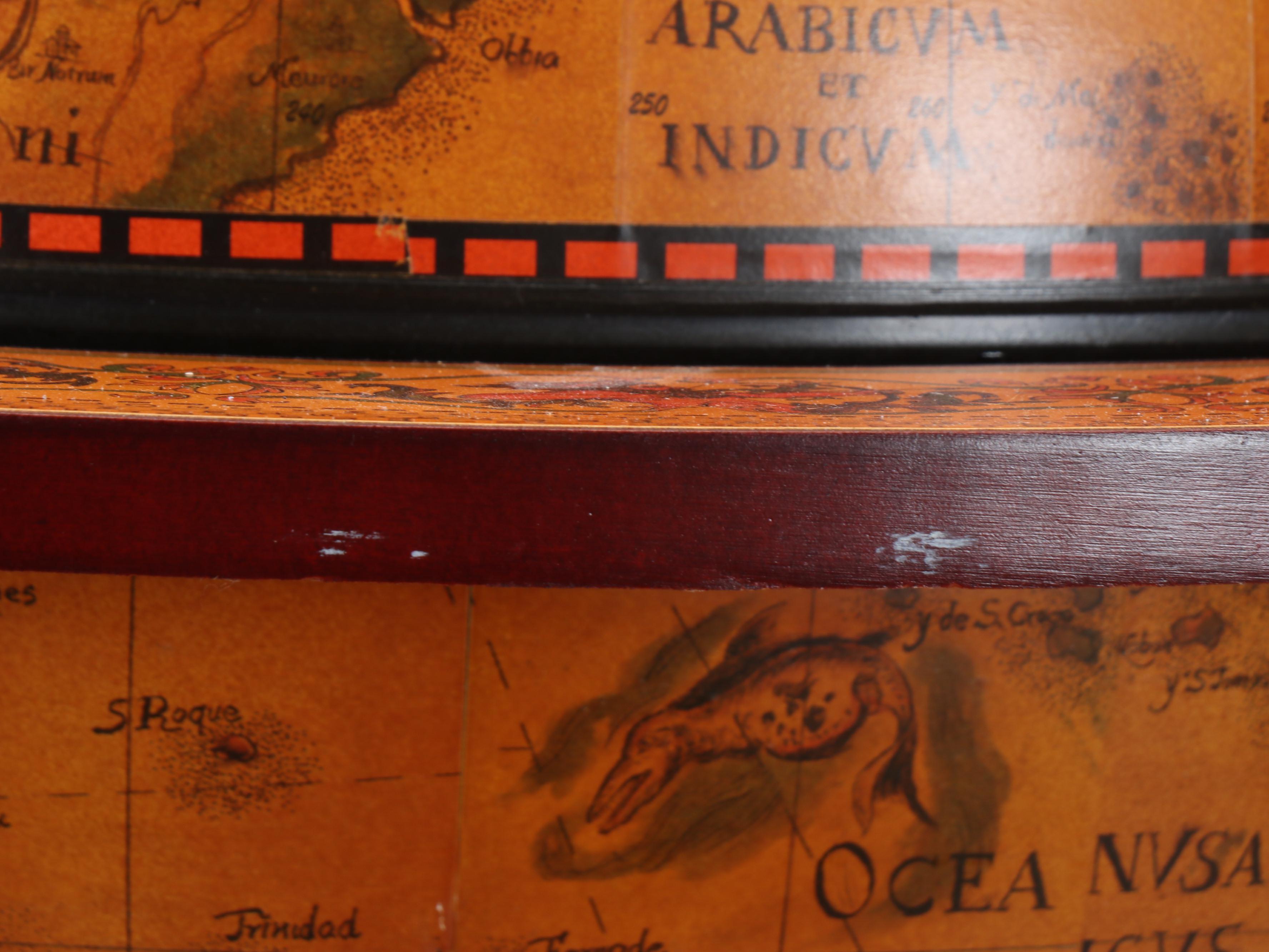 Decorative World Globe Hidden Bar