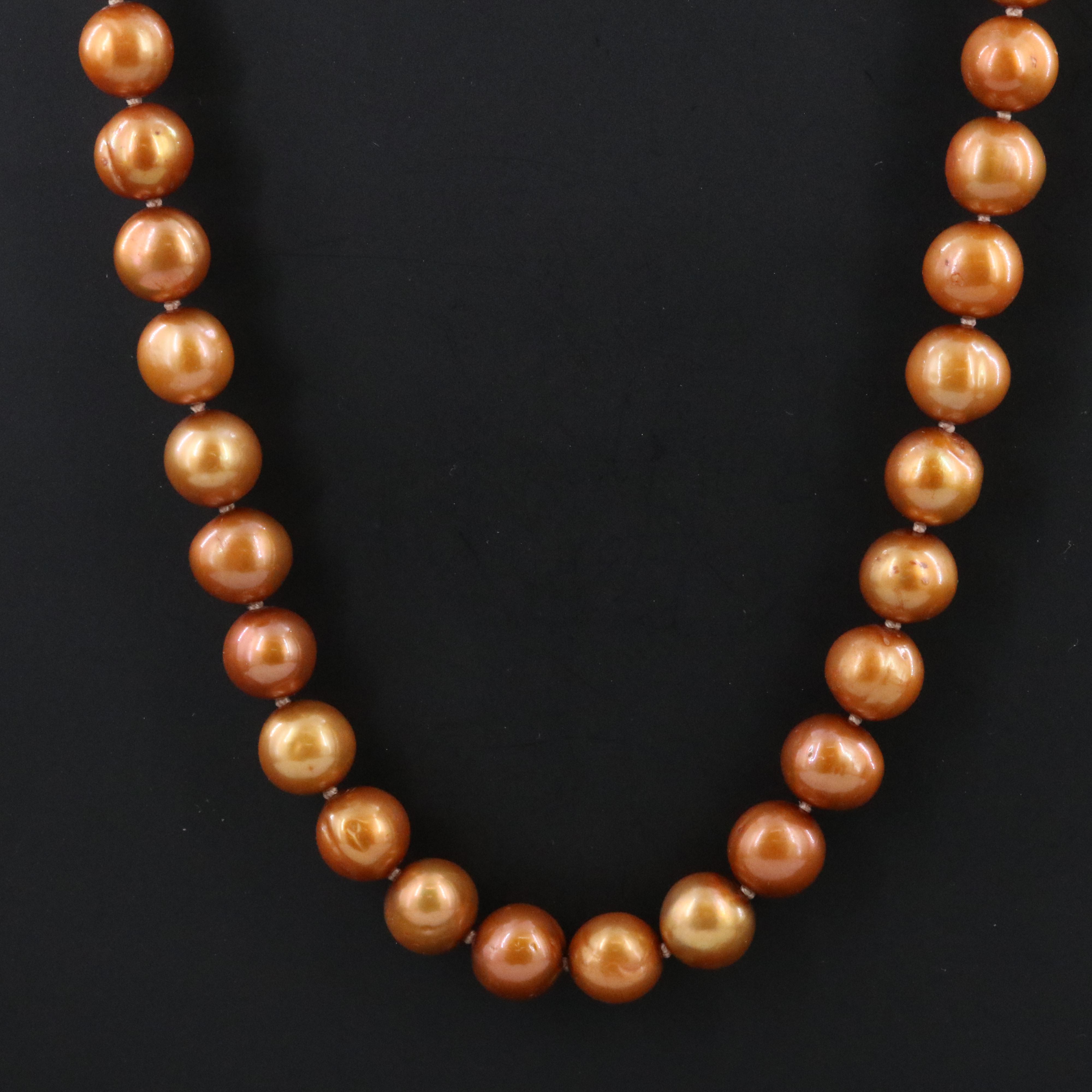 8.00 – 8.75 MM Pearl Necklace with 14K Clasp