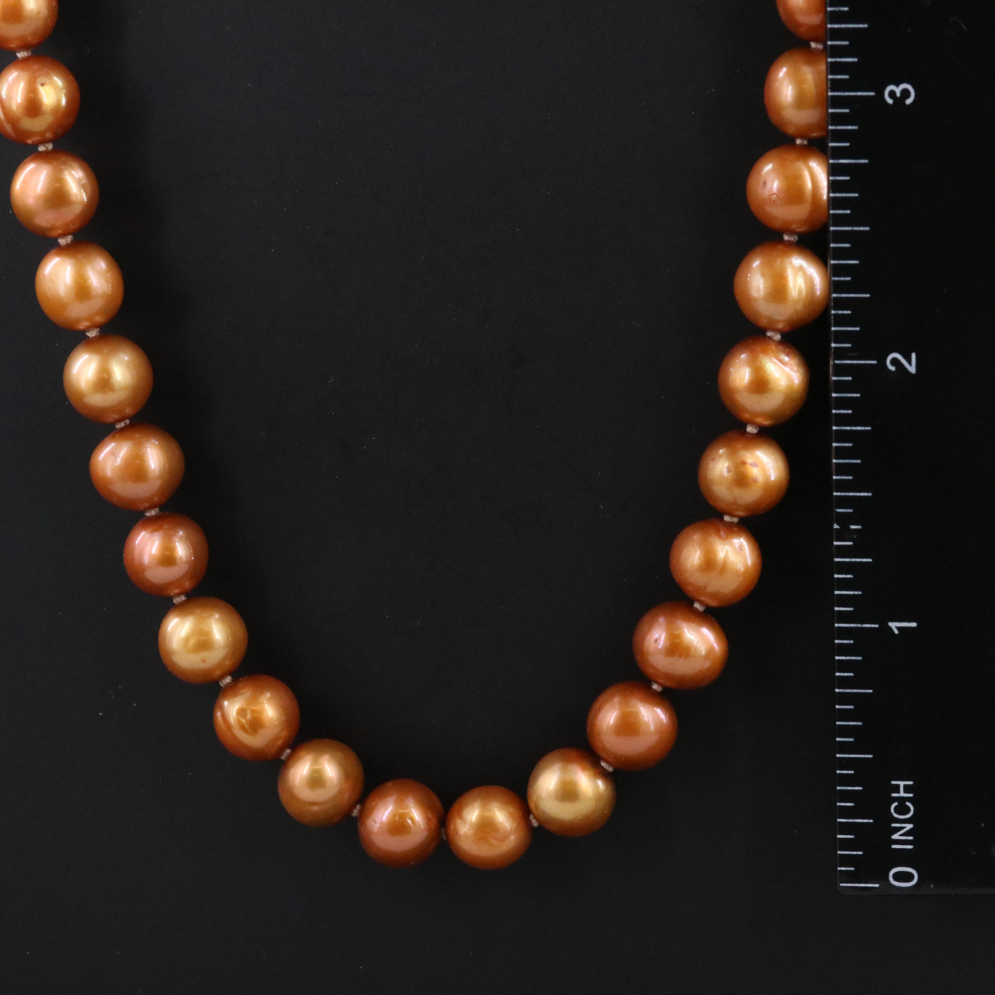 8.00 – 8.75 MM Pearl Necklace with 14K Clasp