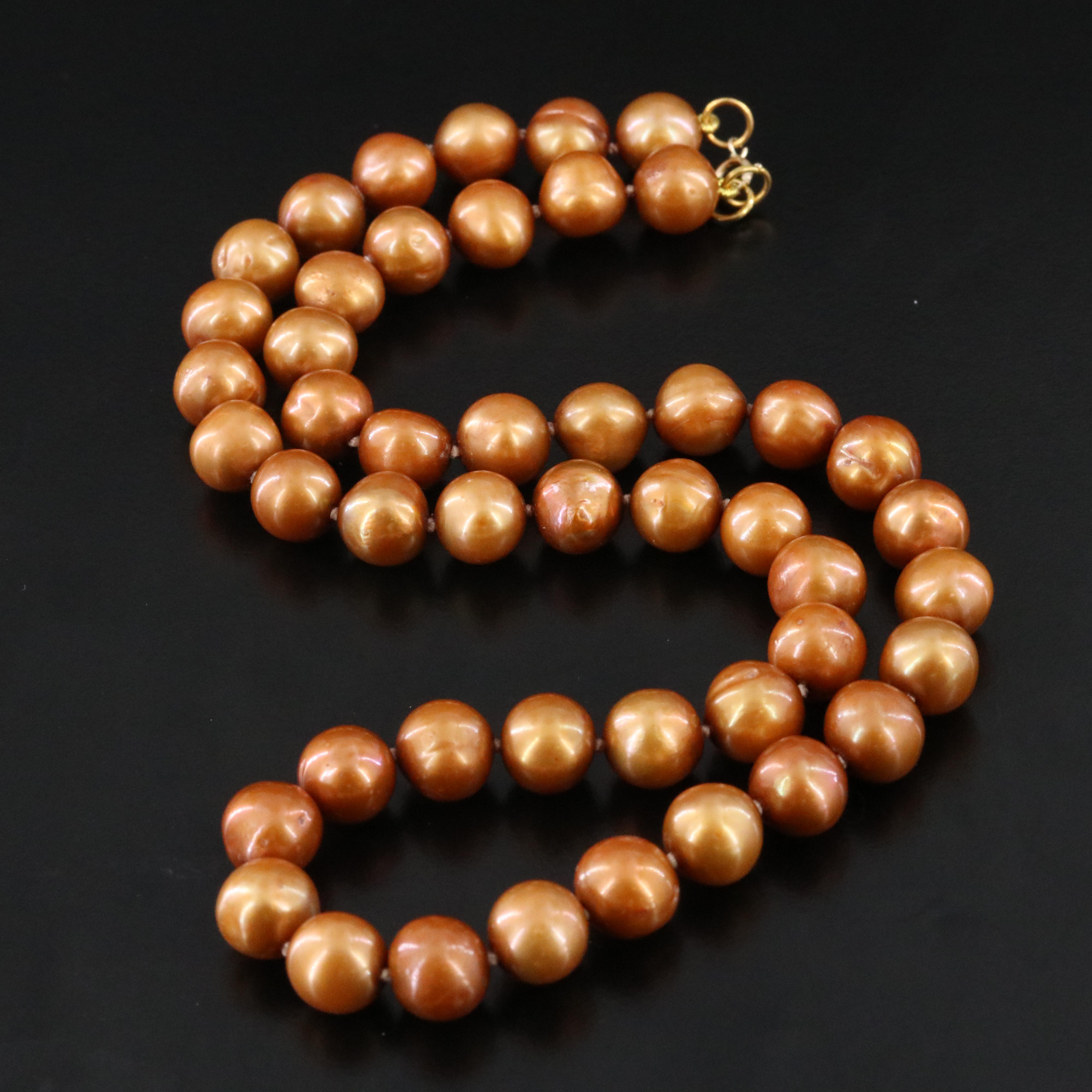 8.00 – 8.75 MM Pearl Necklace with 14K Clasp
