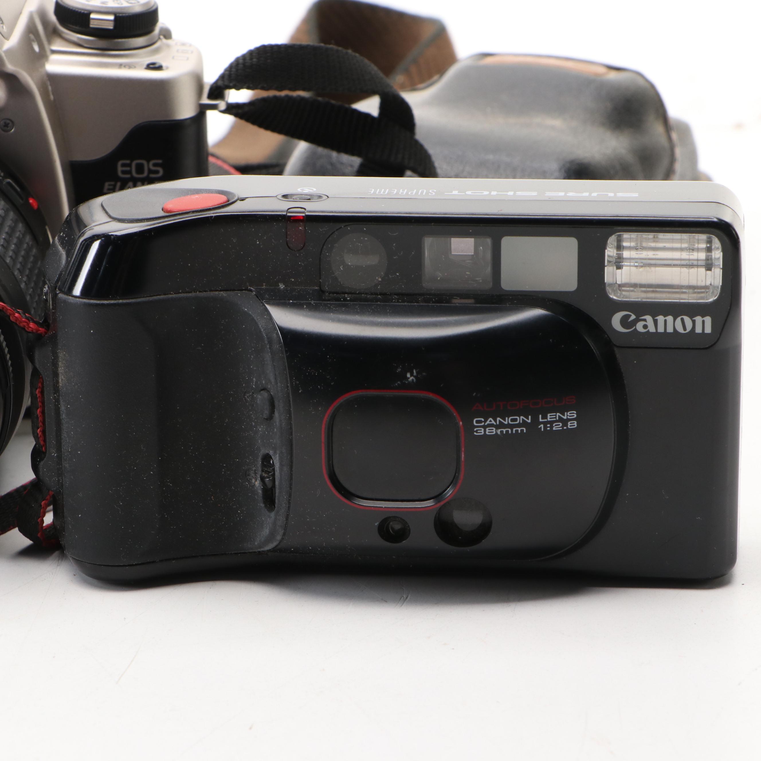 Canon EOS Elan II and Sure Shot Supreme Digital Cameras