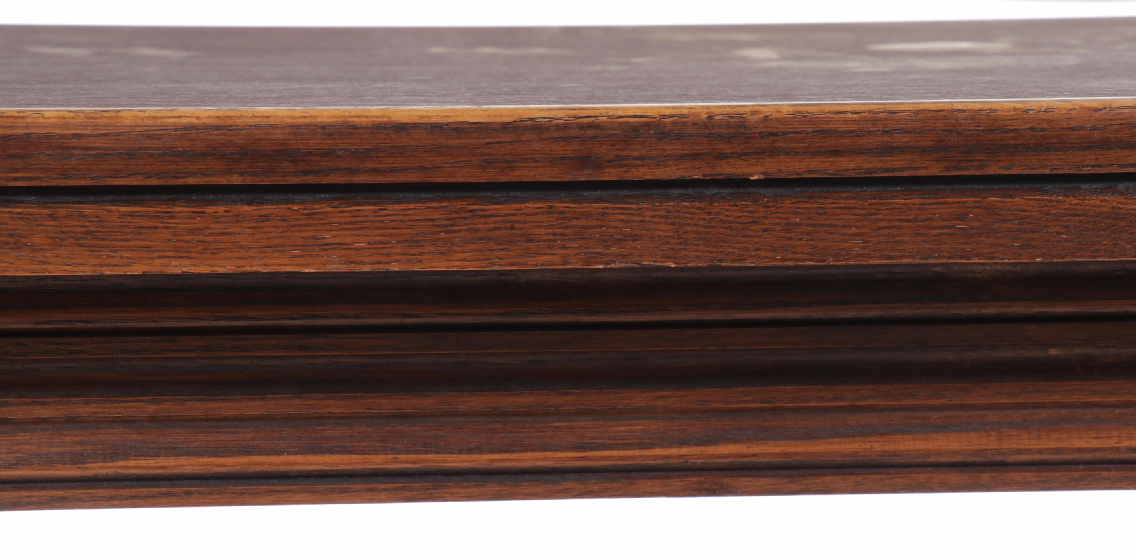 Jacobean Style Carved Oak Drop Leaf Table