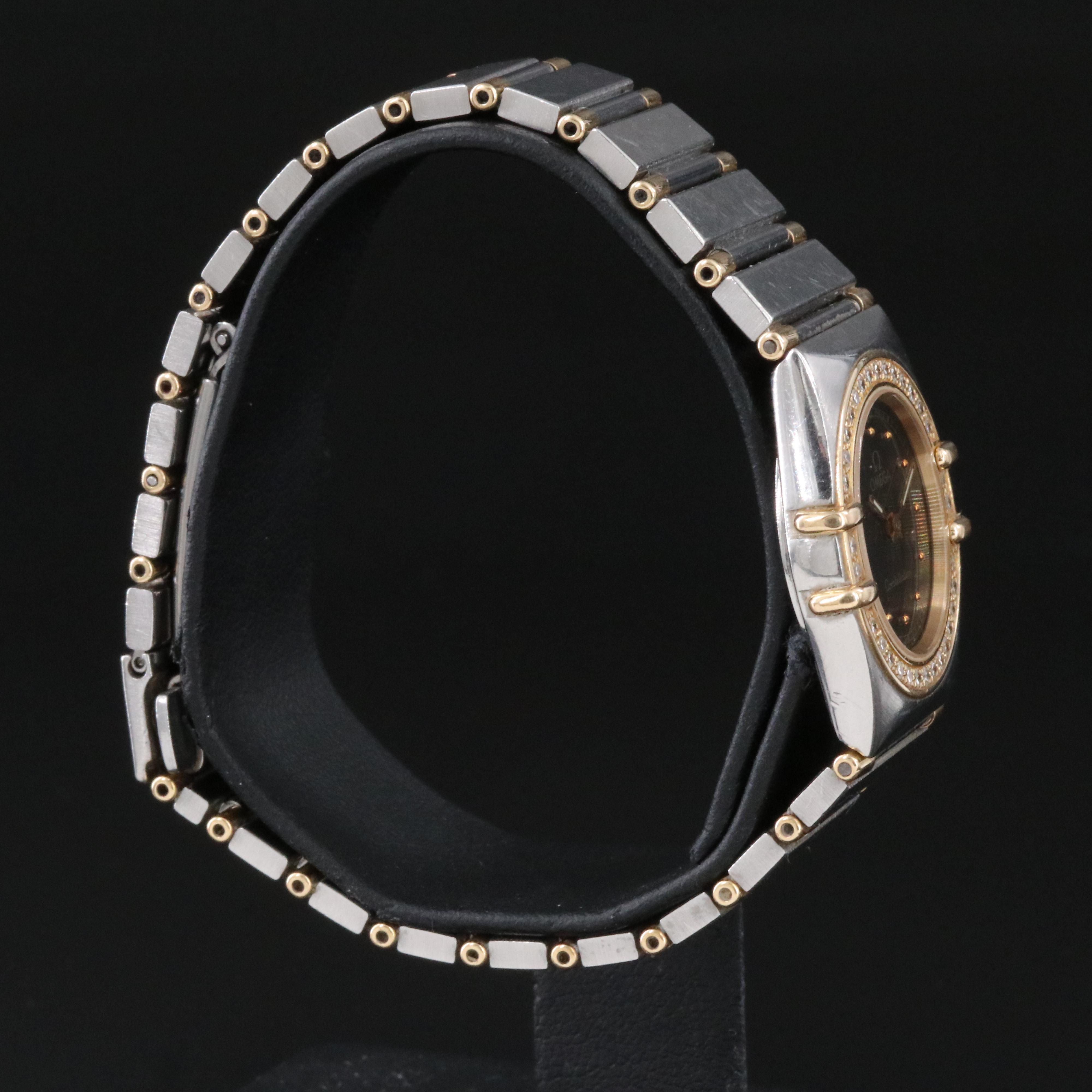 Omega Constellation 895.1080 Diamond 24mm 14K & Steel Quartz Watch