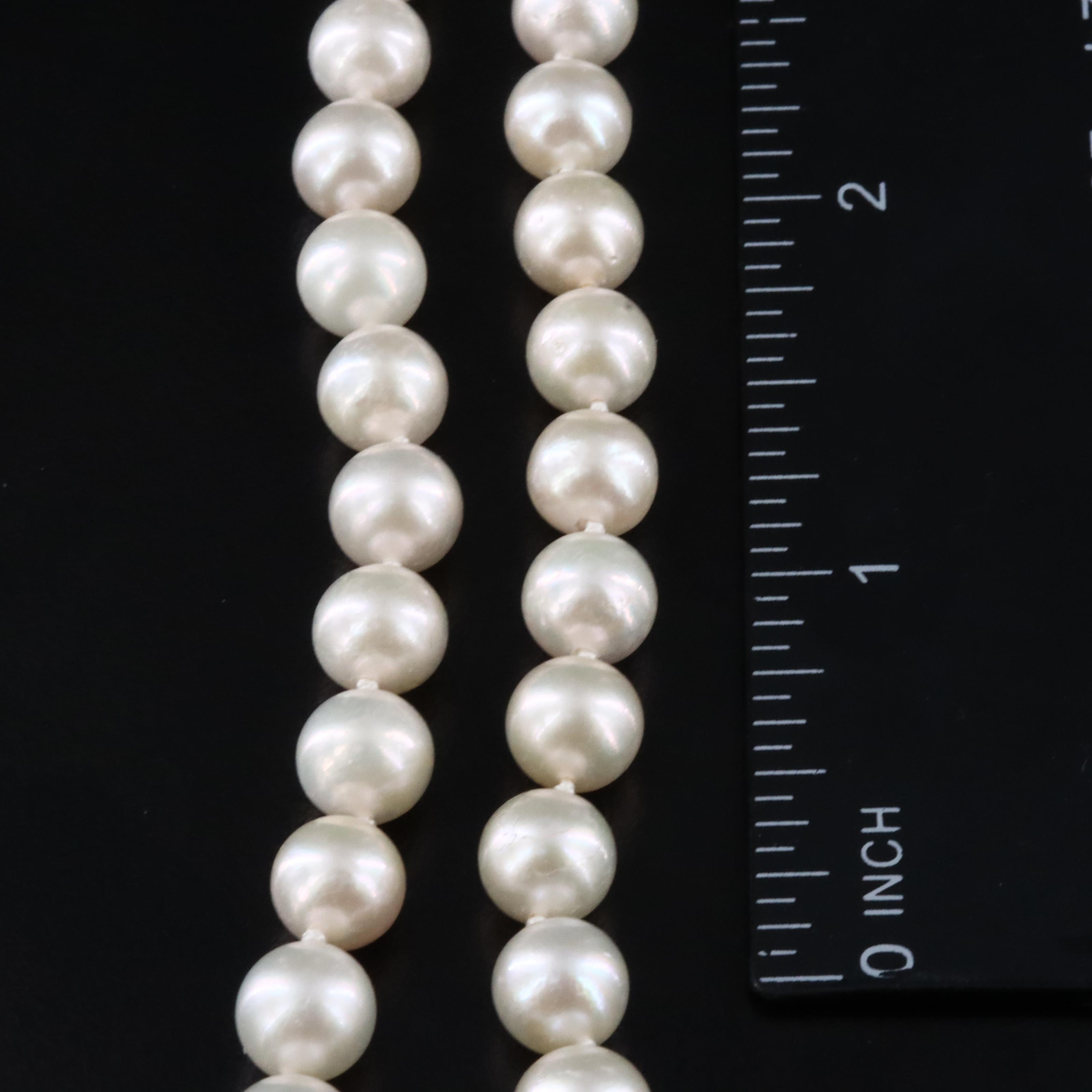 Pearl Necklace with 14K Clasp