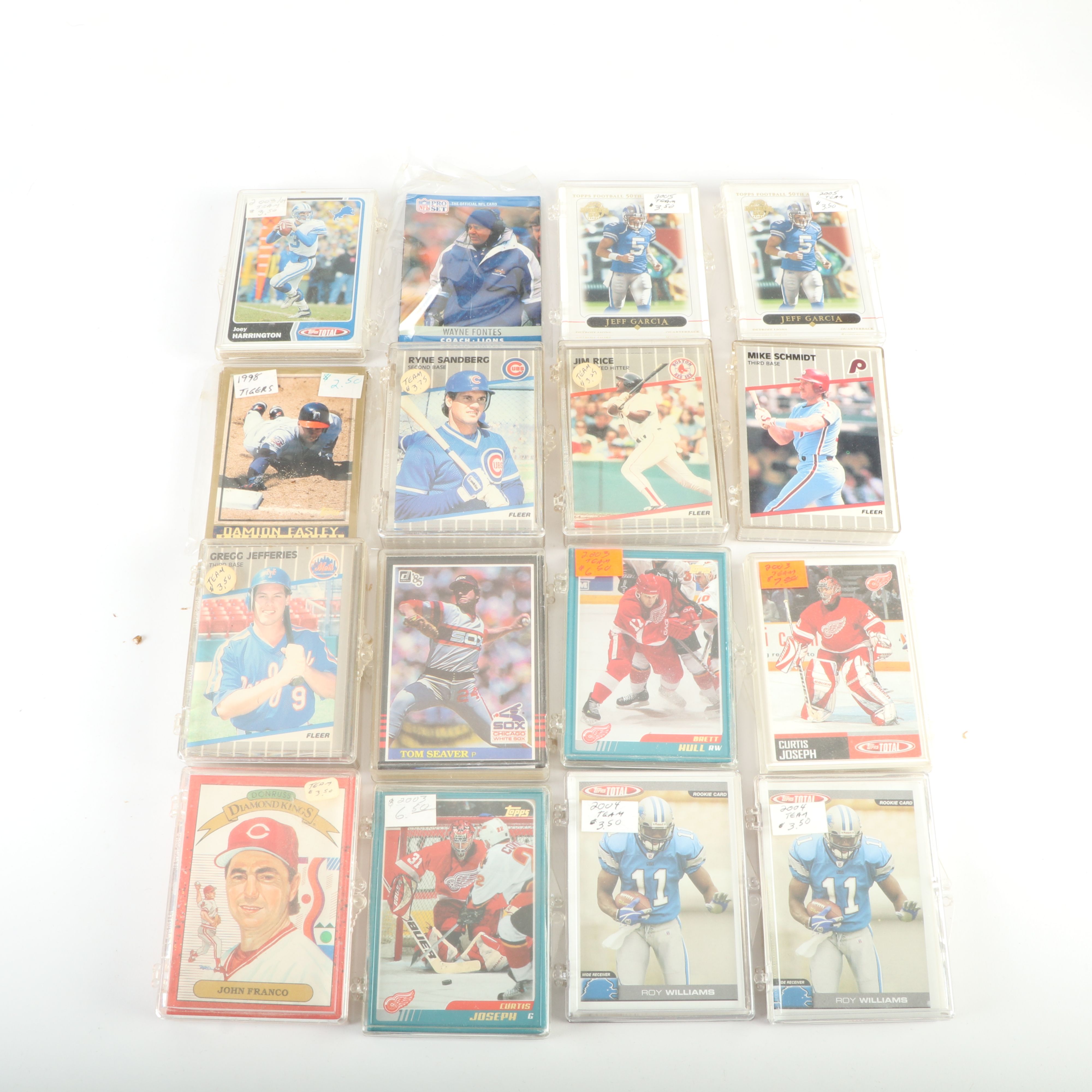 Chicago Cubs, Detroit Lions, Boston Red Sox, and More Team Card Sets