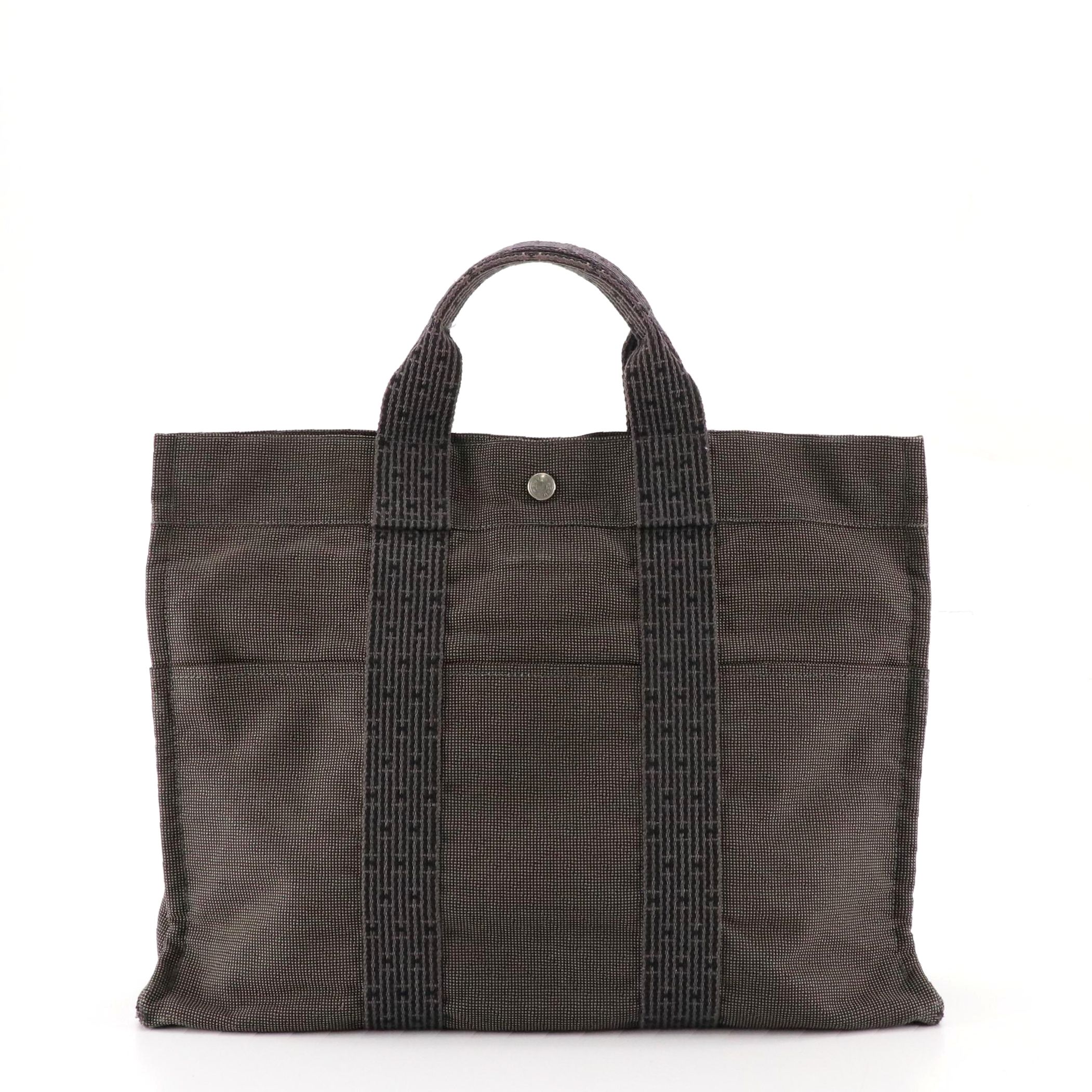 Hermès Toile Canvas Herline MM Tote