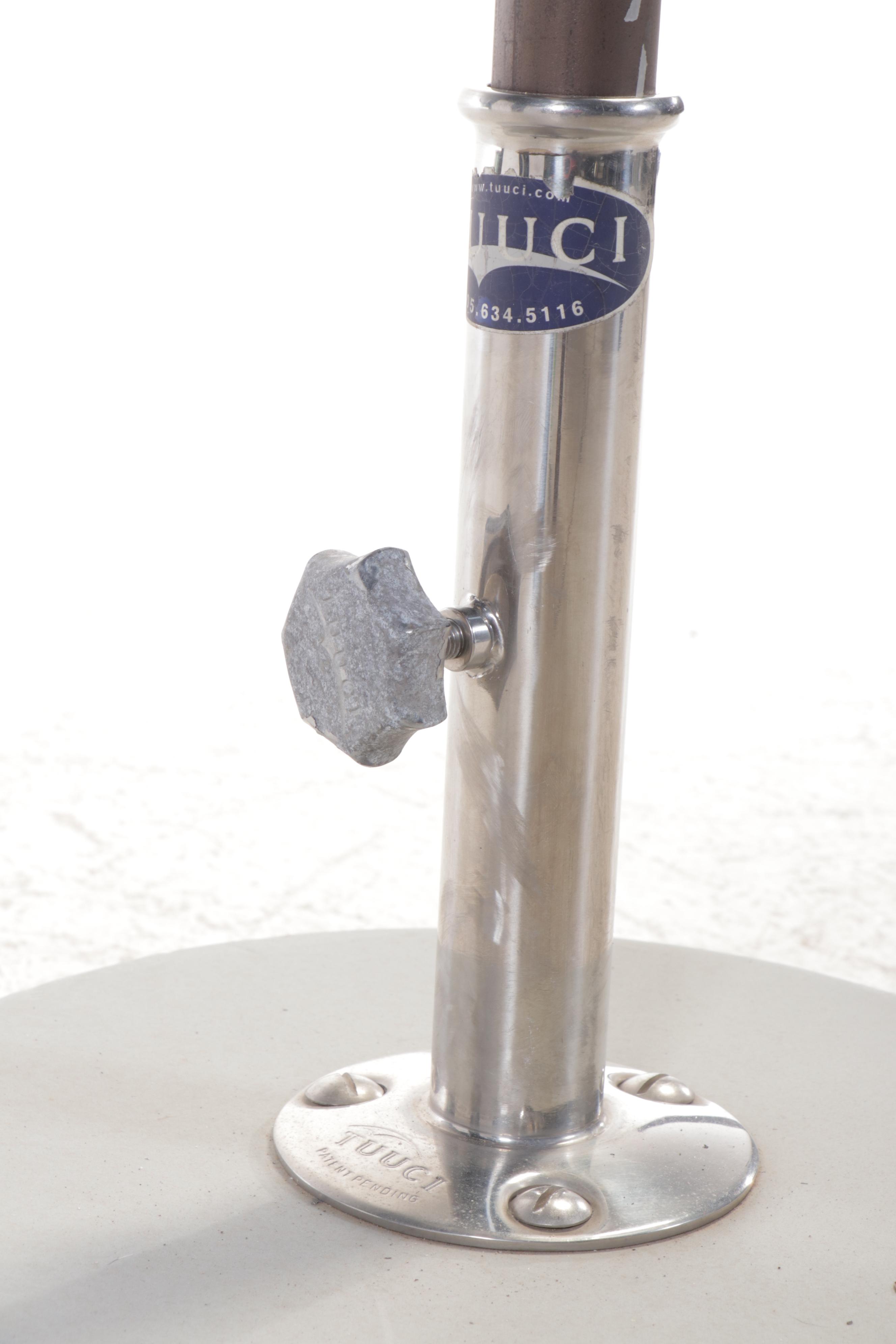 Frontgate "Orleans" Patio Chaise Lounges with 11' Market Umbrella & End Table