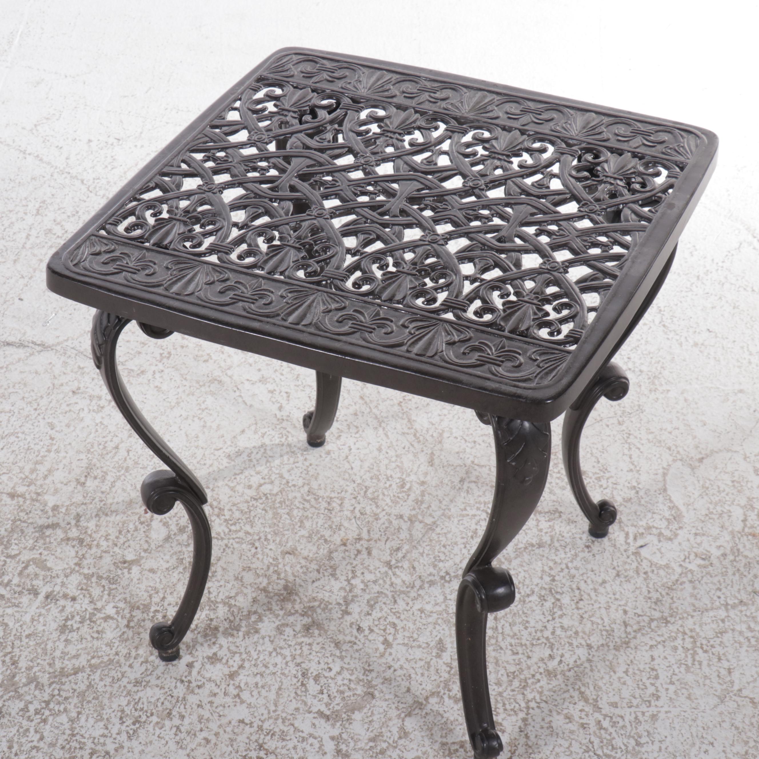 Frontgate "Orleans" Patio Chaise Lounges with 11' Market Umbrella & End Table