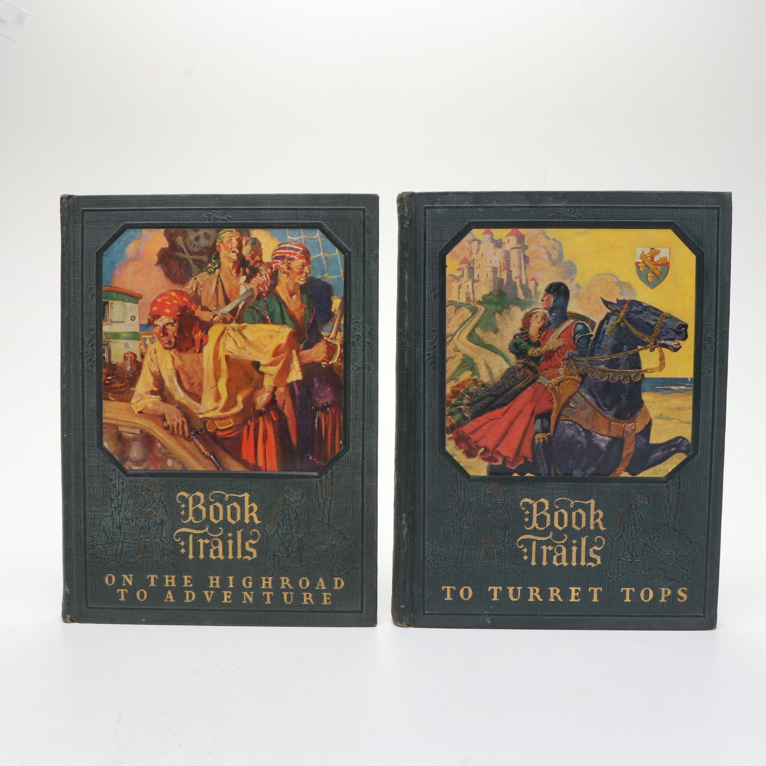 Illustrated "Book Trails" Complete Eight-Volume Set, 1928