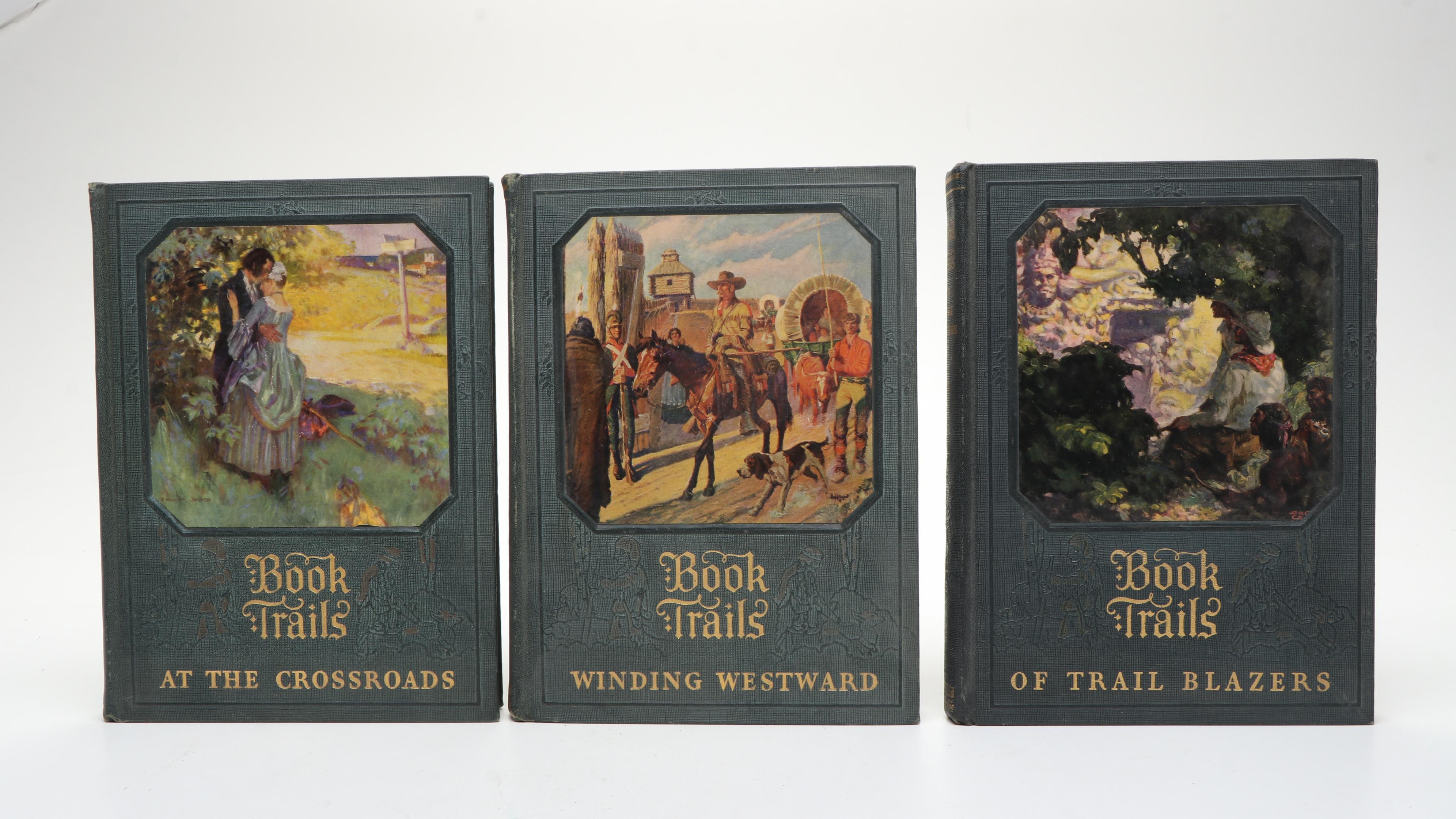 Illustrated "Book Trails" Complete Eight-Volume Set, 1928