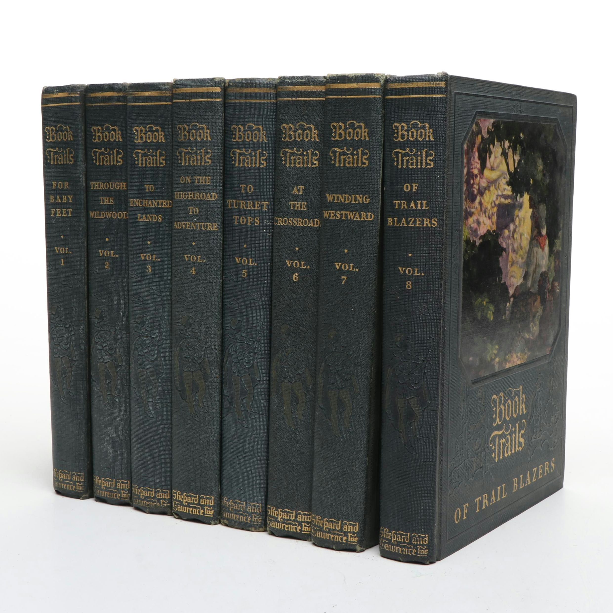 Illustrated "Book Trails" Complete Eight-Volume Set, 1928