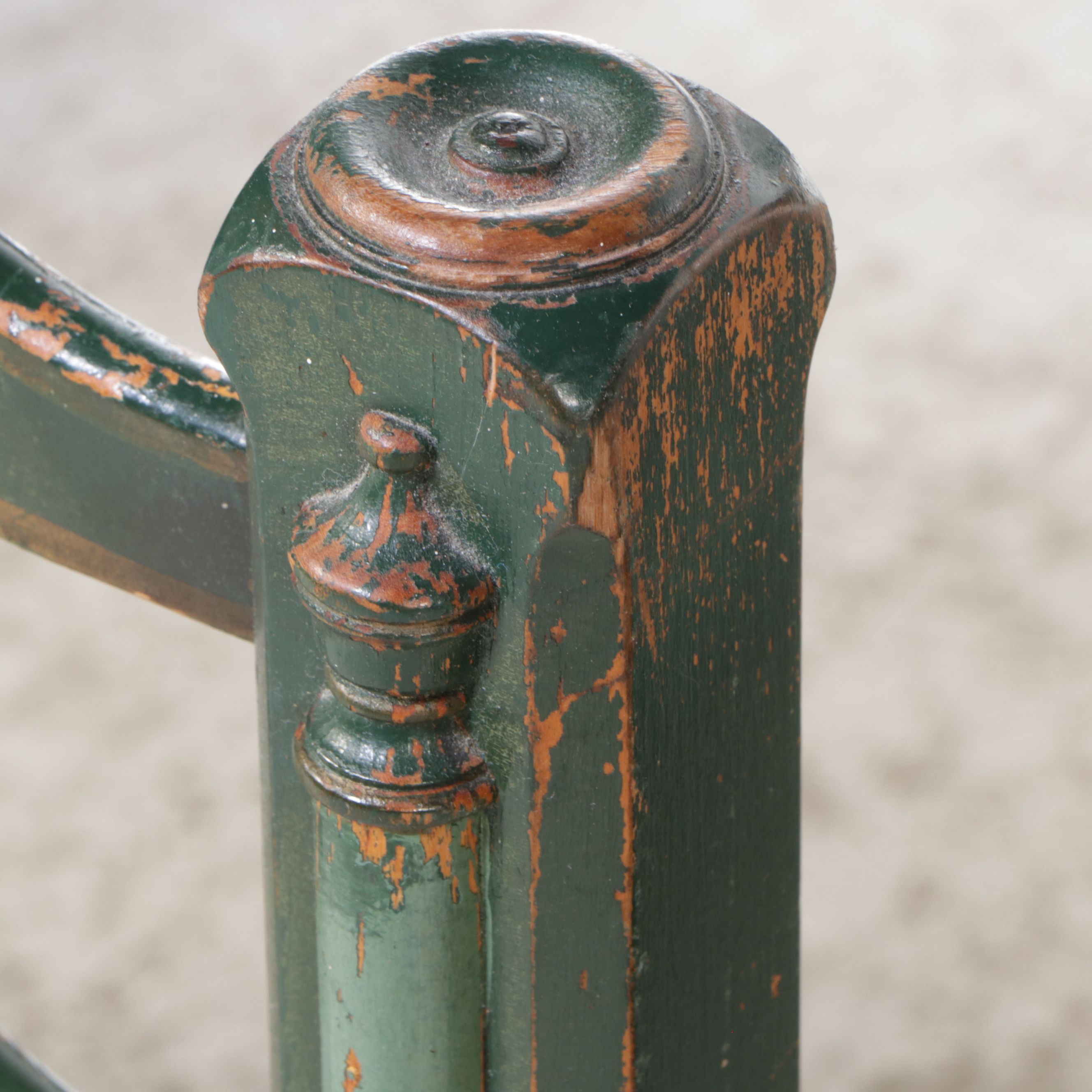 Stickley Bros. Colonial Style Painted Wood Twin Bed Frames and Nightstand