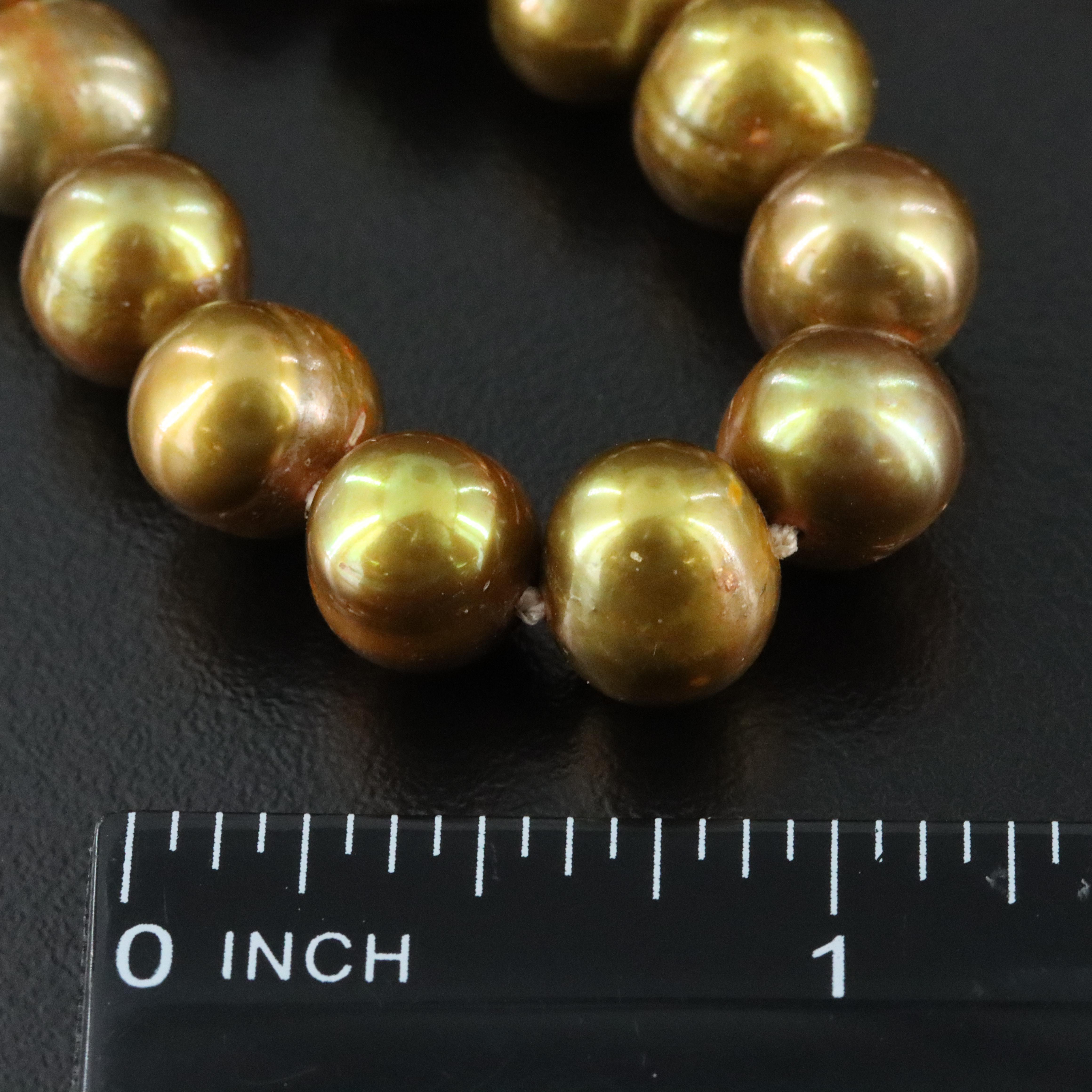 8.00 – 10.00 MM Pearl Necklace with 14K Clasp