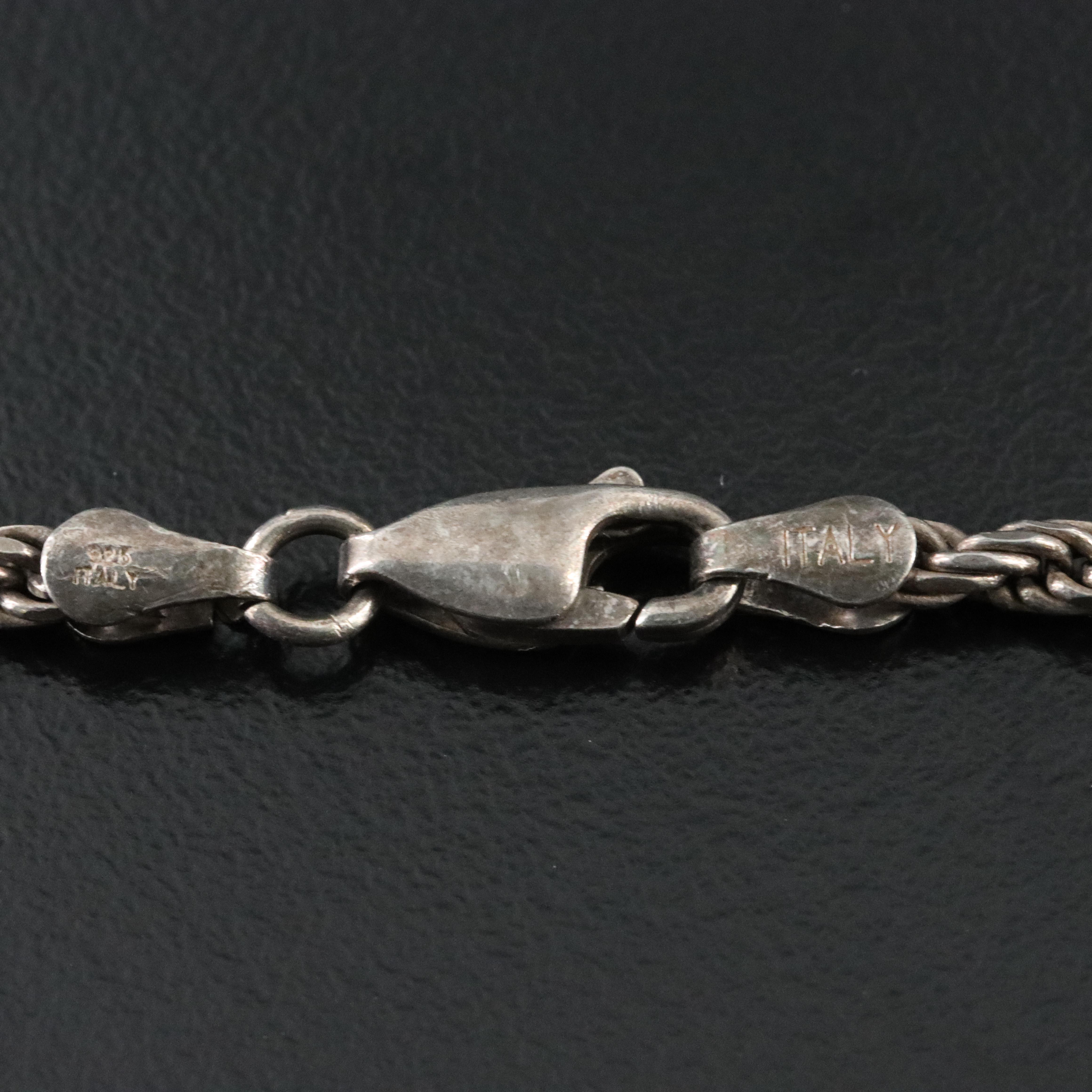 Sterling Obsidian Eagle Pendant Necklace