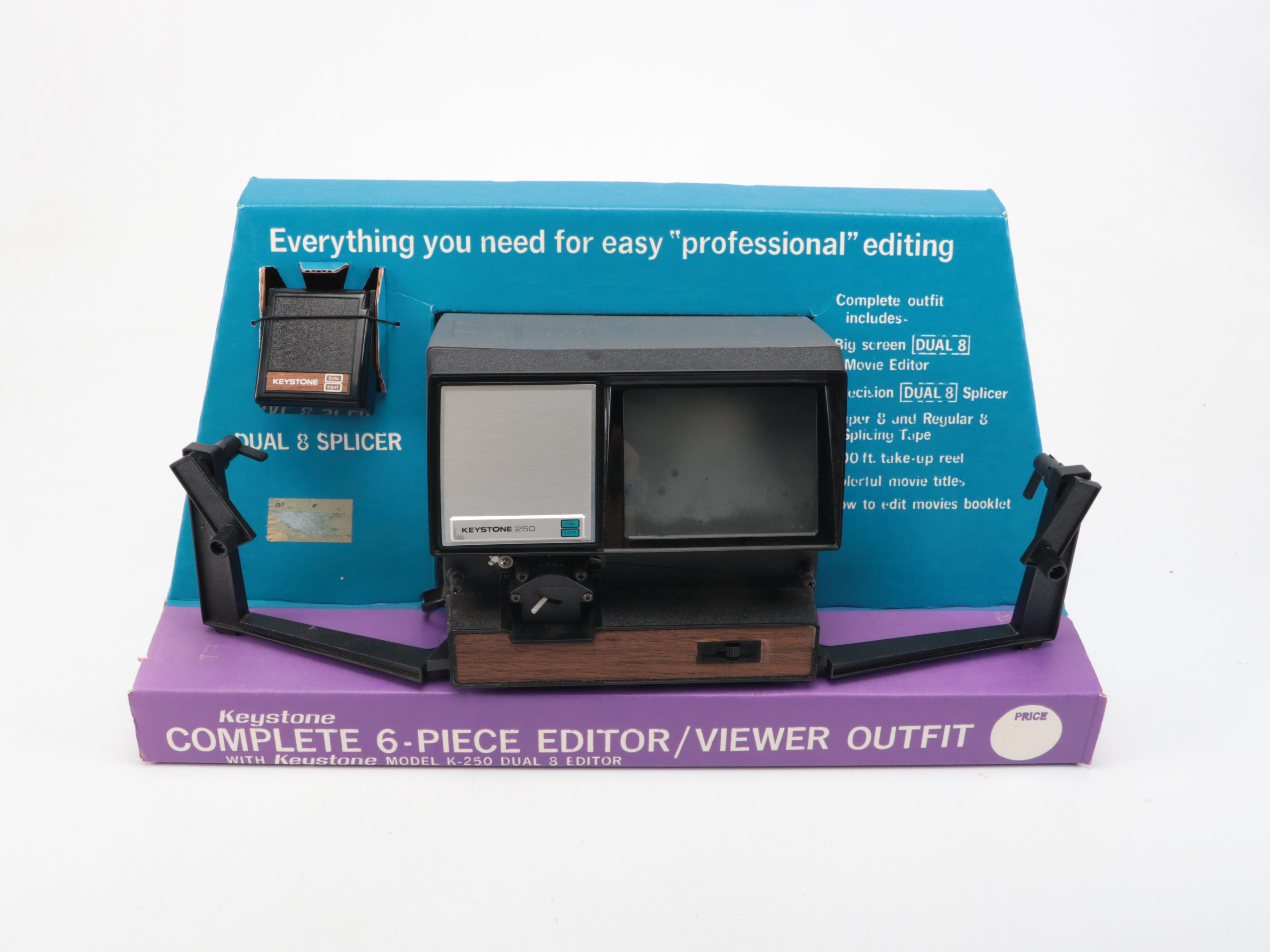 Bell & Howell Movie Camera, Film Editor, Polaroid Camera and Accessories