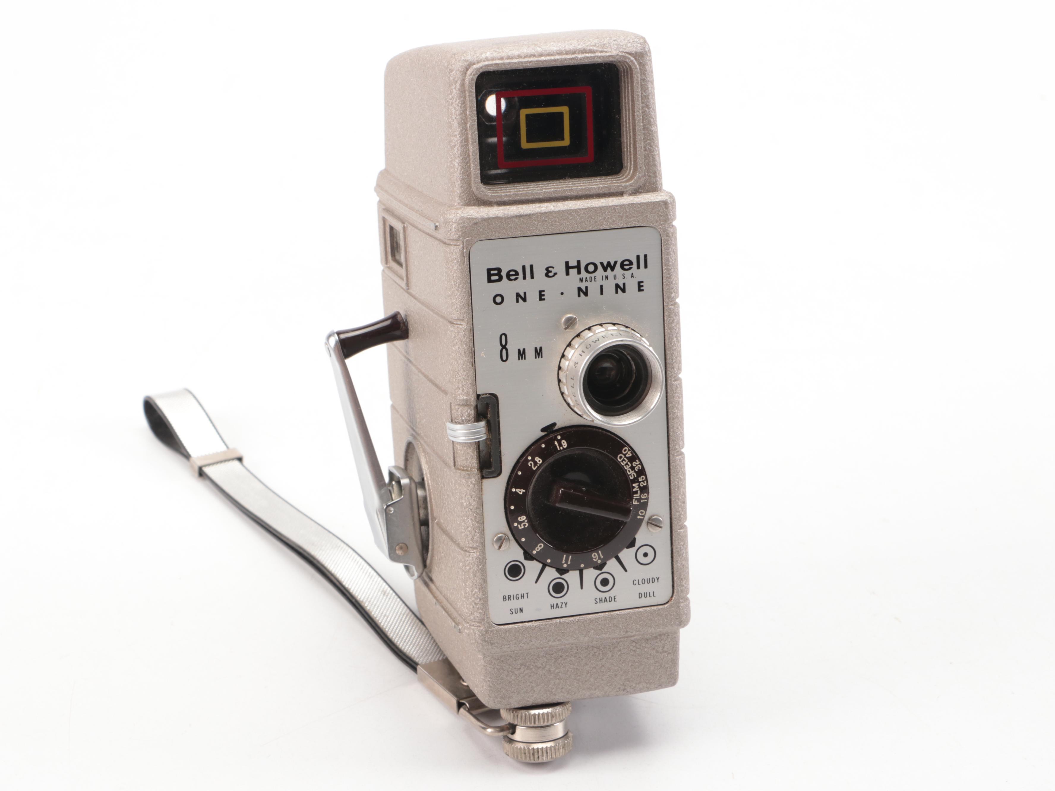 Bell & Howell Movie Camera, Film Editor, Polaroid Camera and Accessories