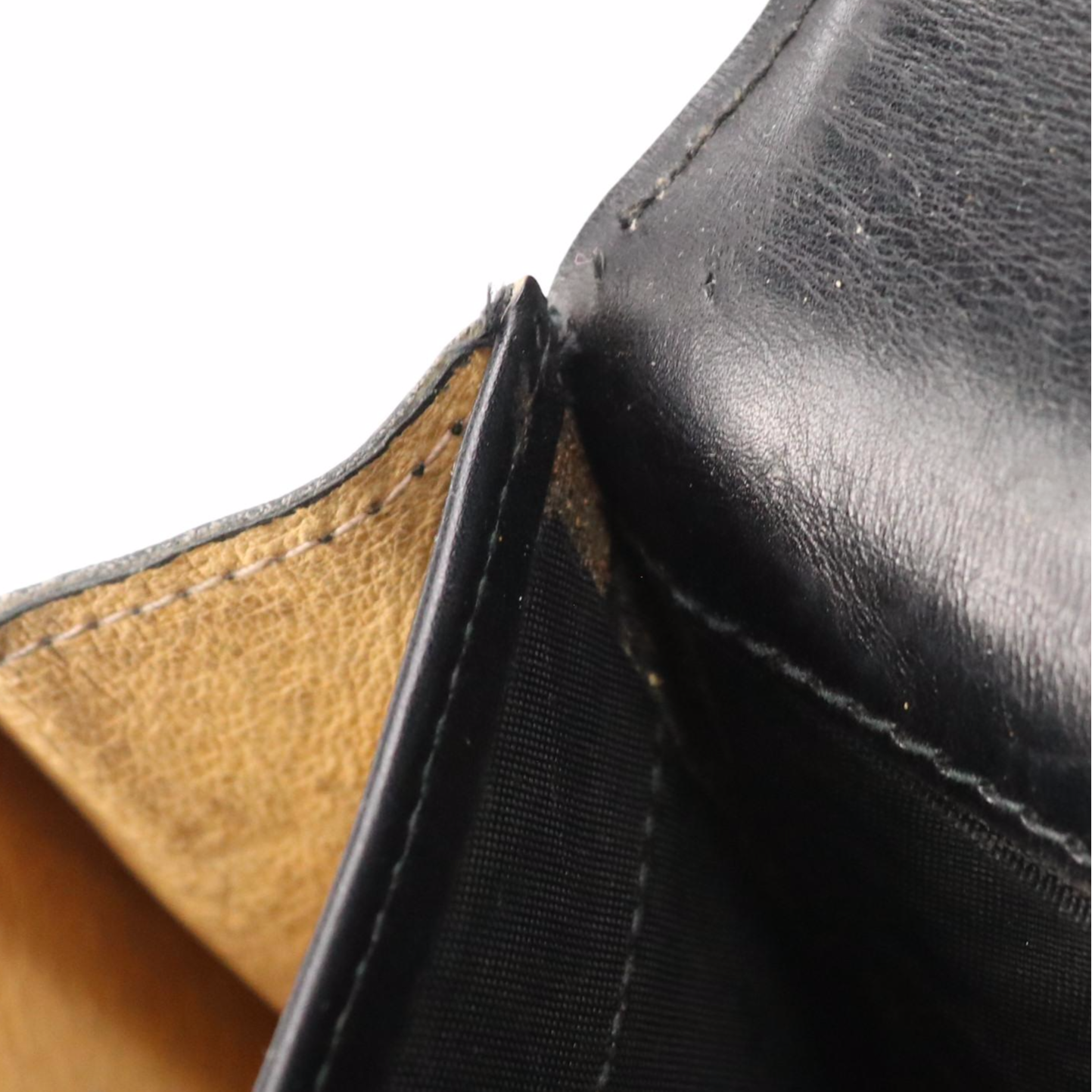 Vintage Gucci Flap Top Clutch in Black Leather and Web