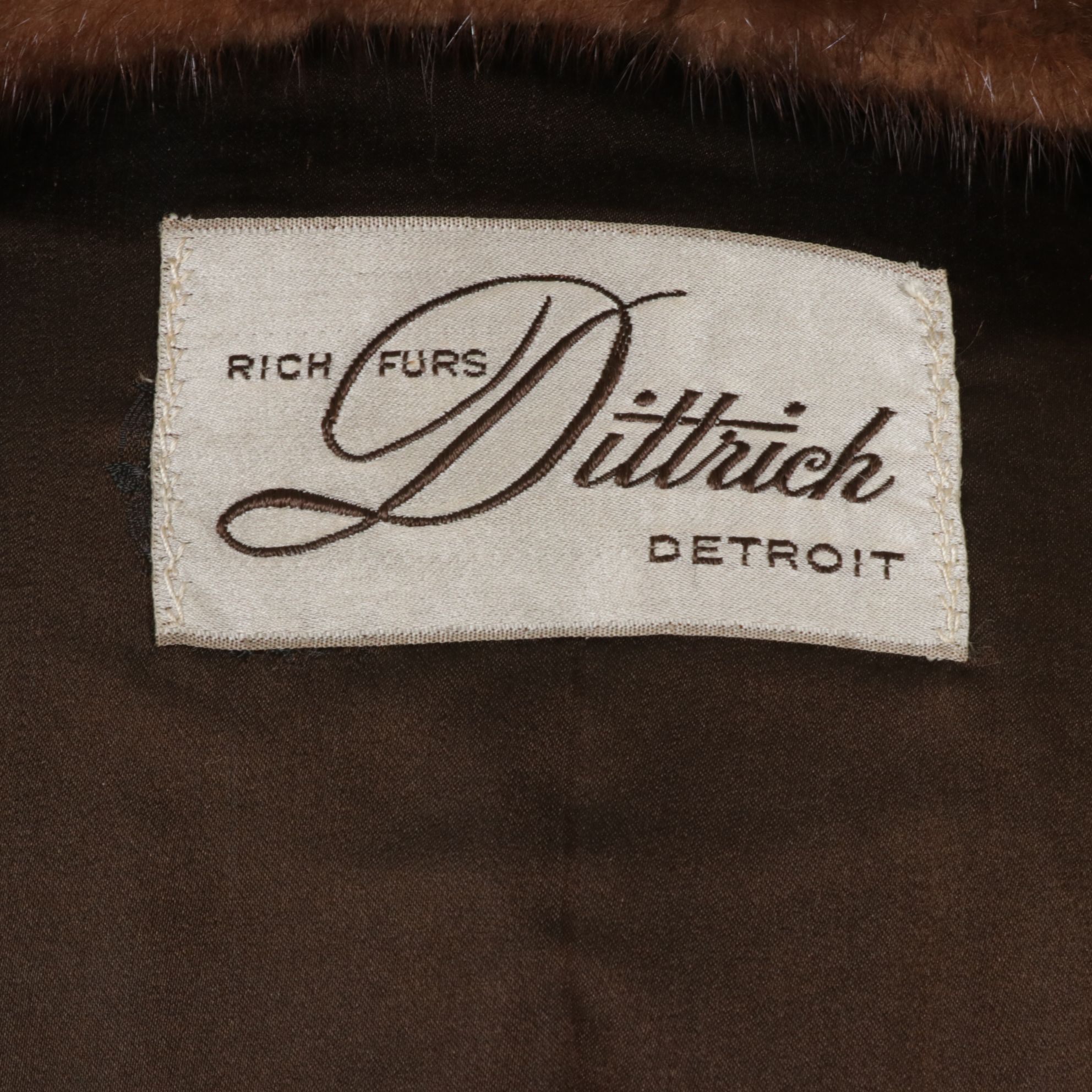 Rich Dittrich Mink Fur Coat, 1960s
