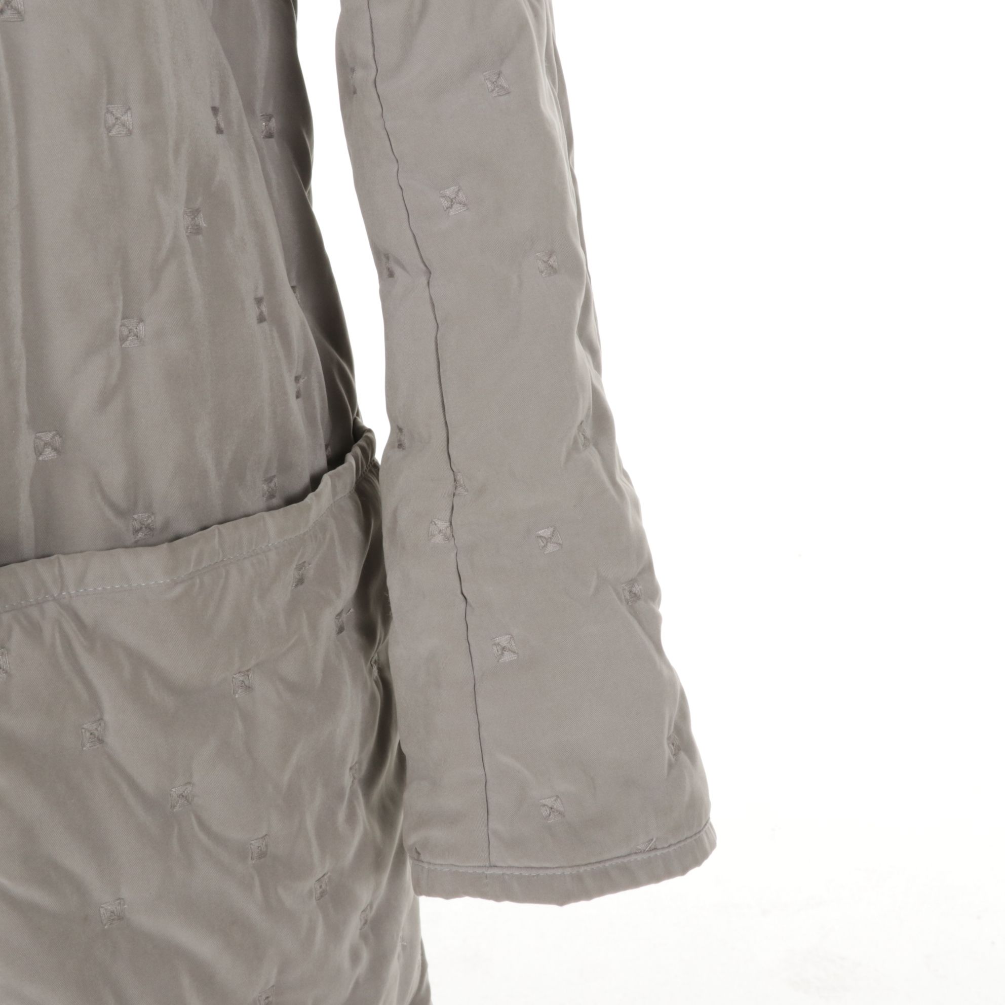 Hermès by Martin Margiela Gray Quilted Barn Coat