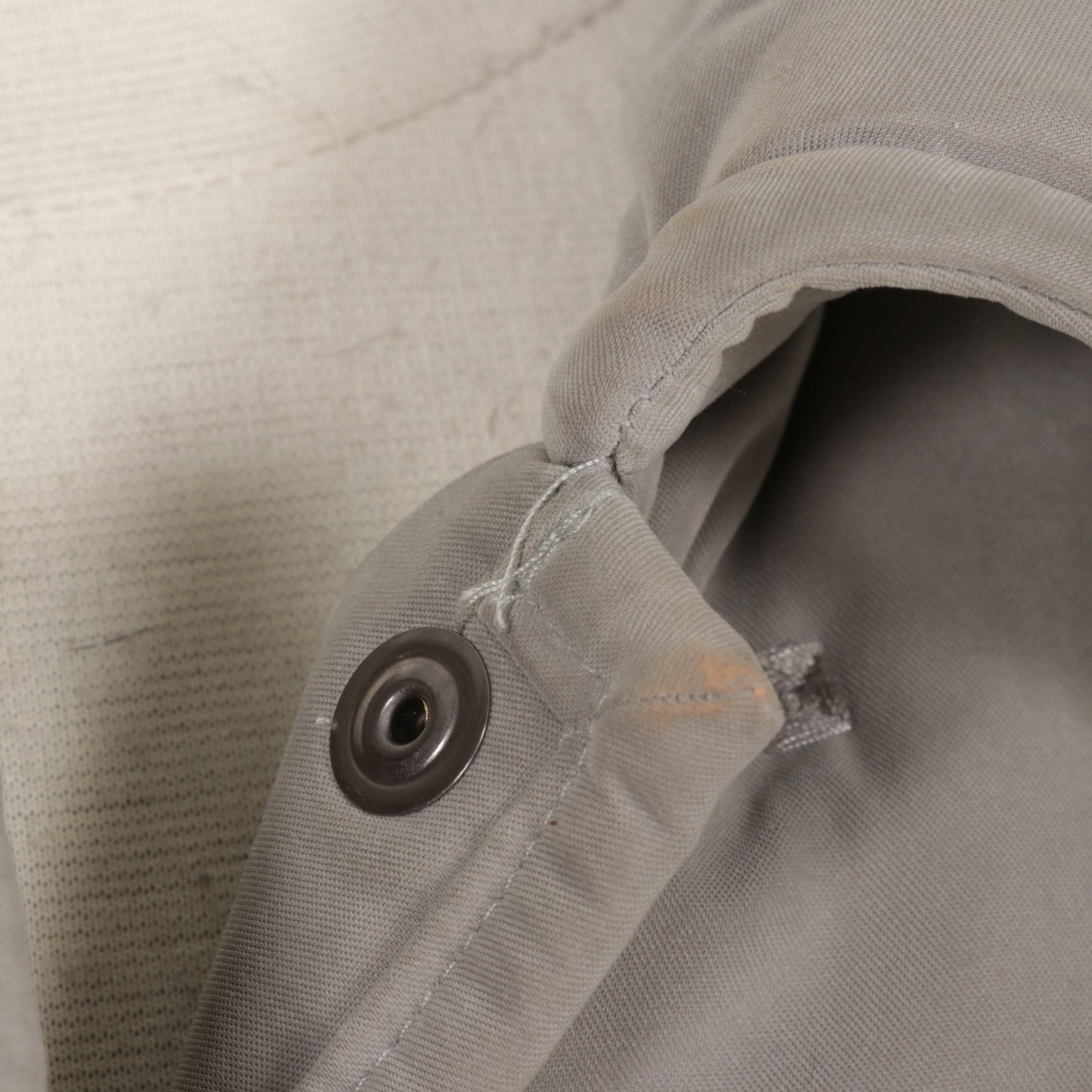 Hermès by Martin Margiela Gray Quilted Barn Coat