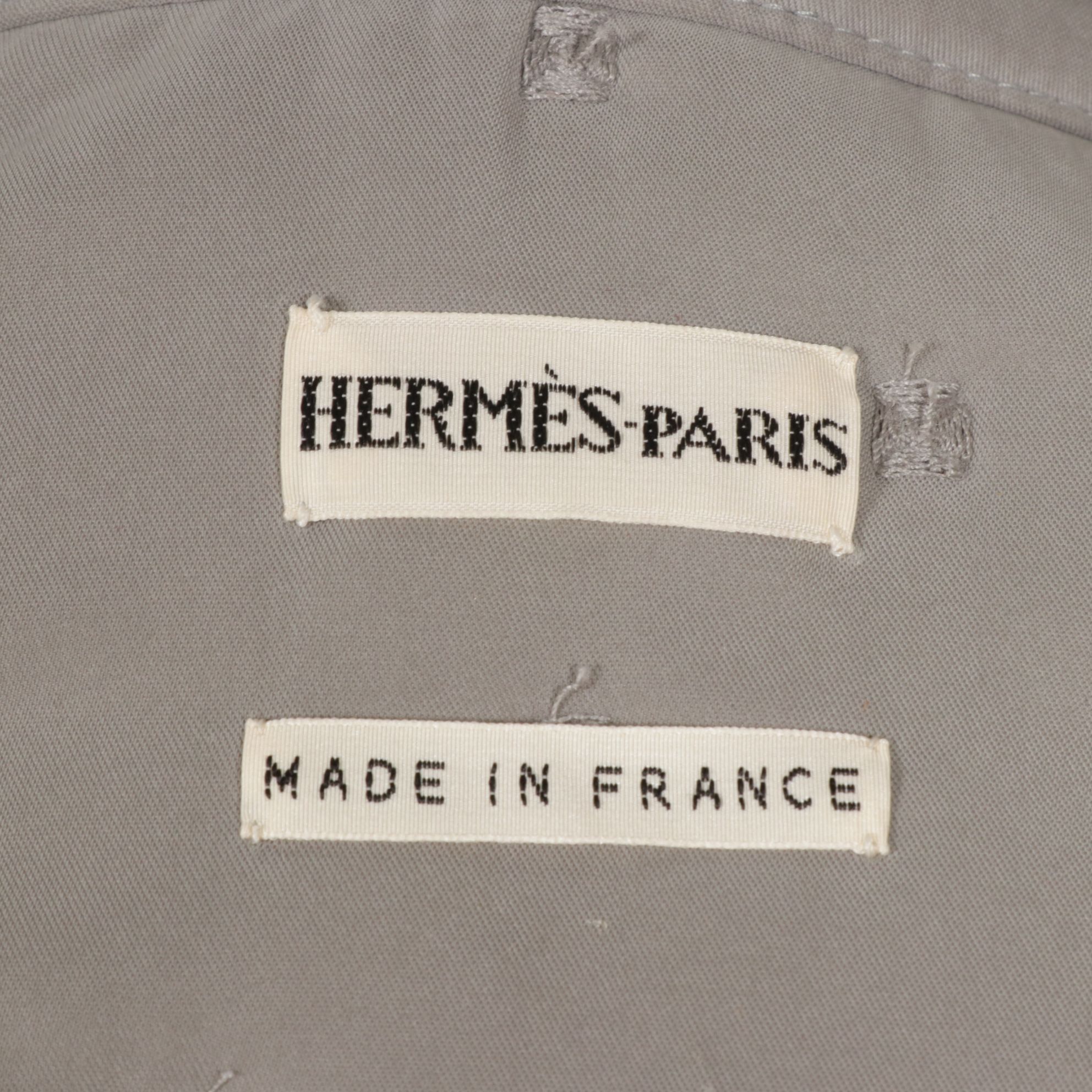 Hermès by Martin Margiela Gray Quilted Barn Coat