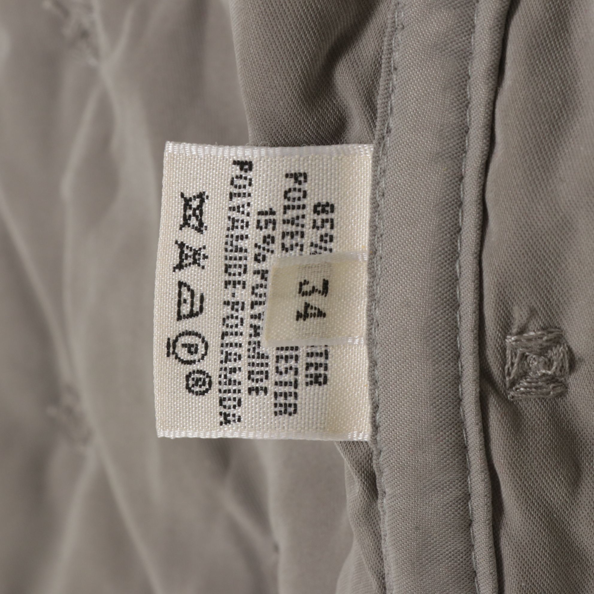 Hermès by Martin Margiela Gray Quilted Barn Coat