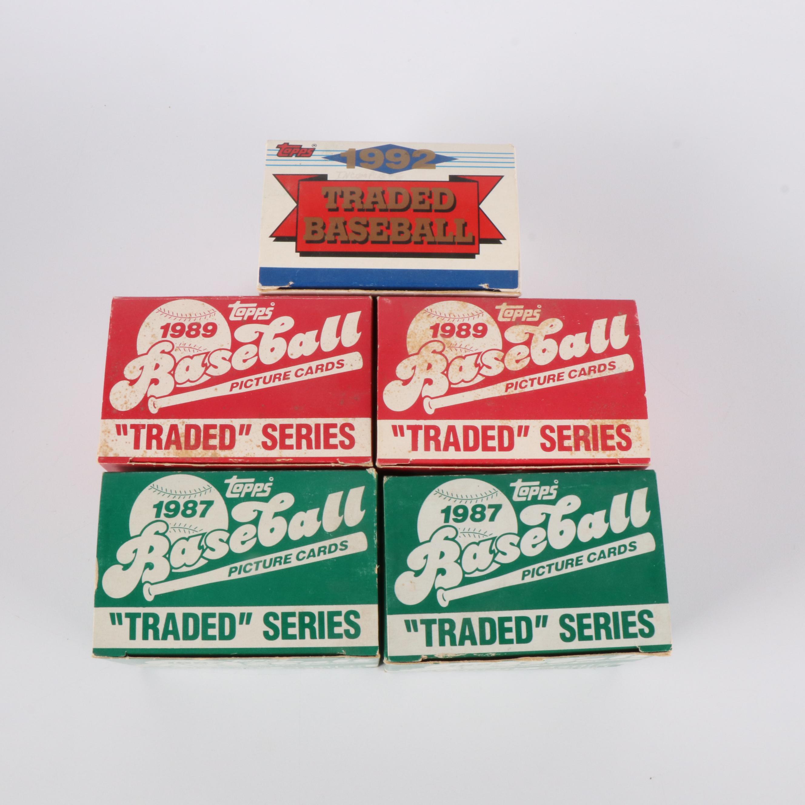 Topps Traded, Donruss Highlights, and More Baseball Card Sets, 1980s-1990s