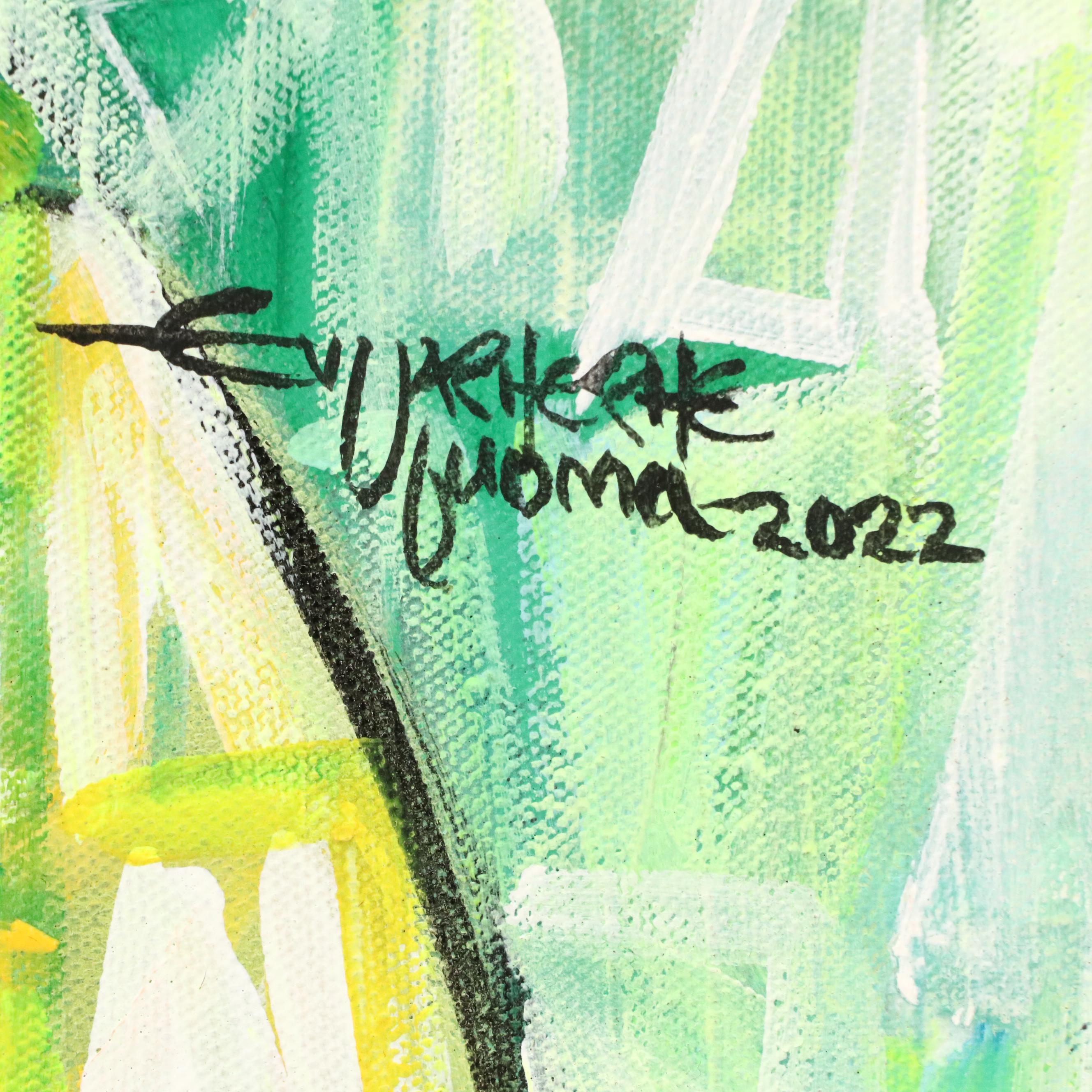 Ufuoma Evuarherhe Modernist Acrylic Painting "Prayers," 2022