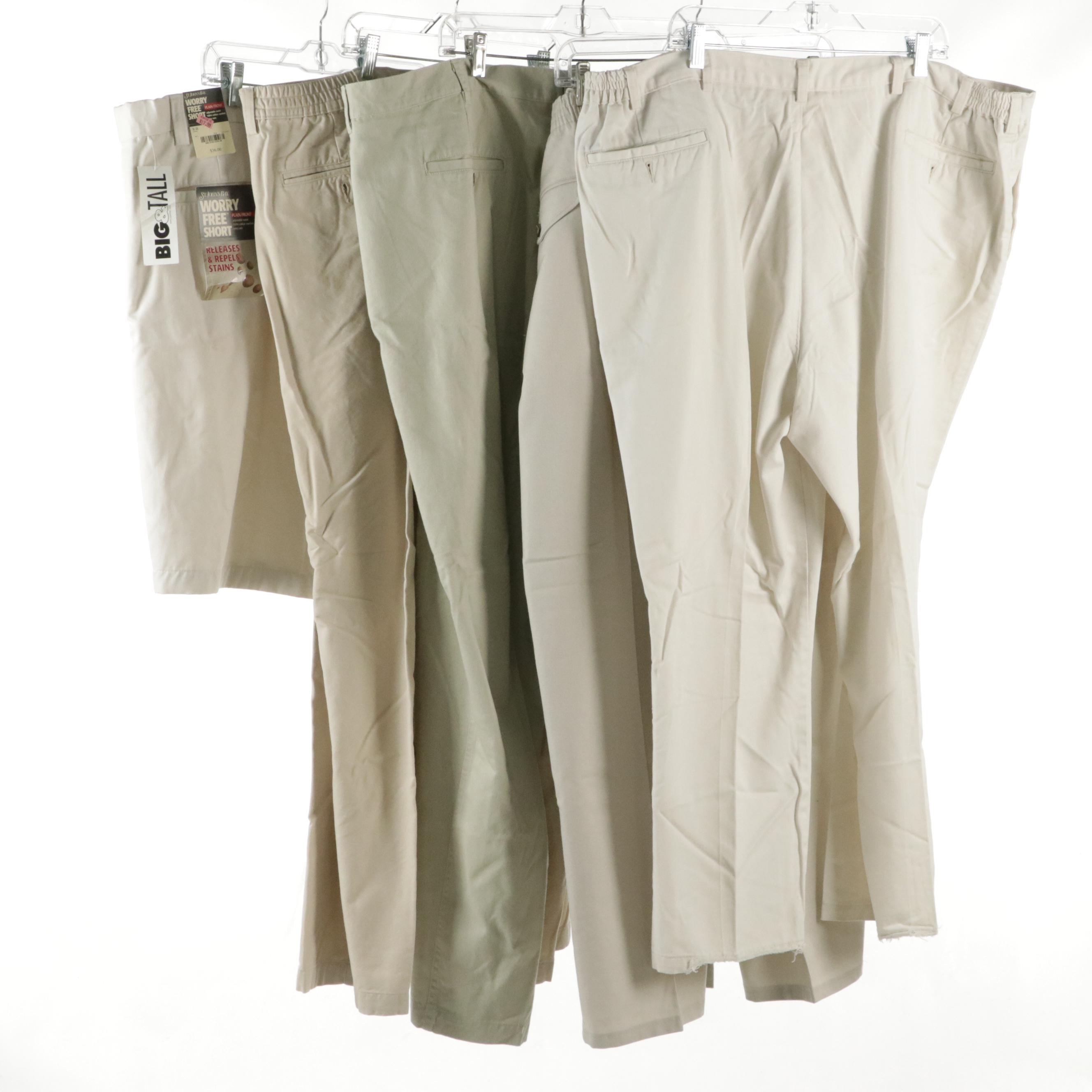 Men's St. Johns Bay Relaxed Fit, Towncraft, Route 66, and Roundtree & York Pants