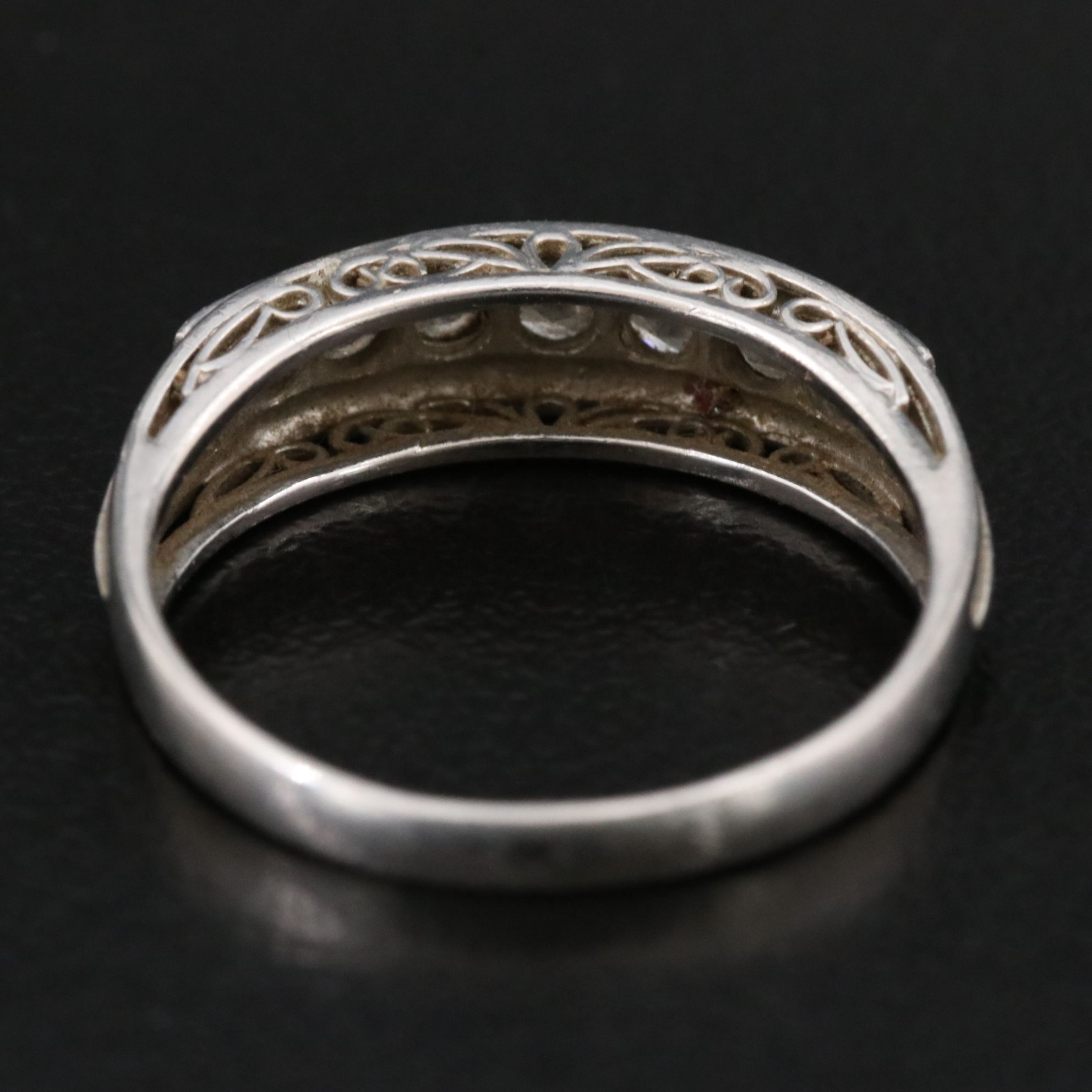 Vintage Platinum 0.32 CTW Diamond Ring