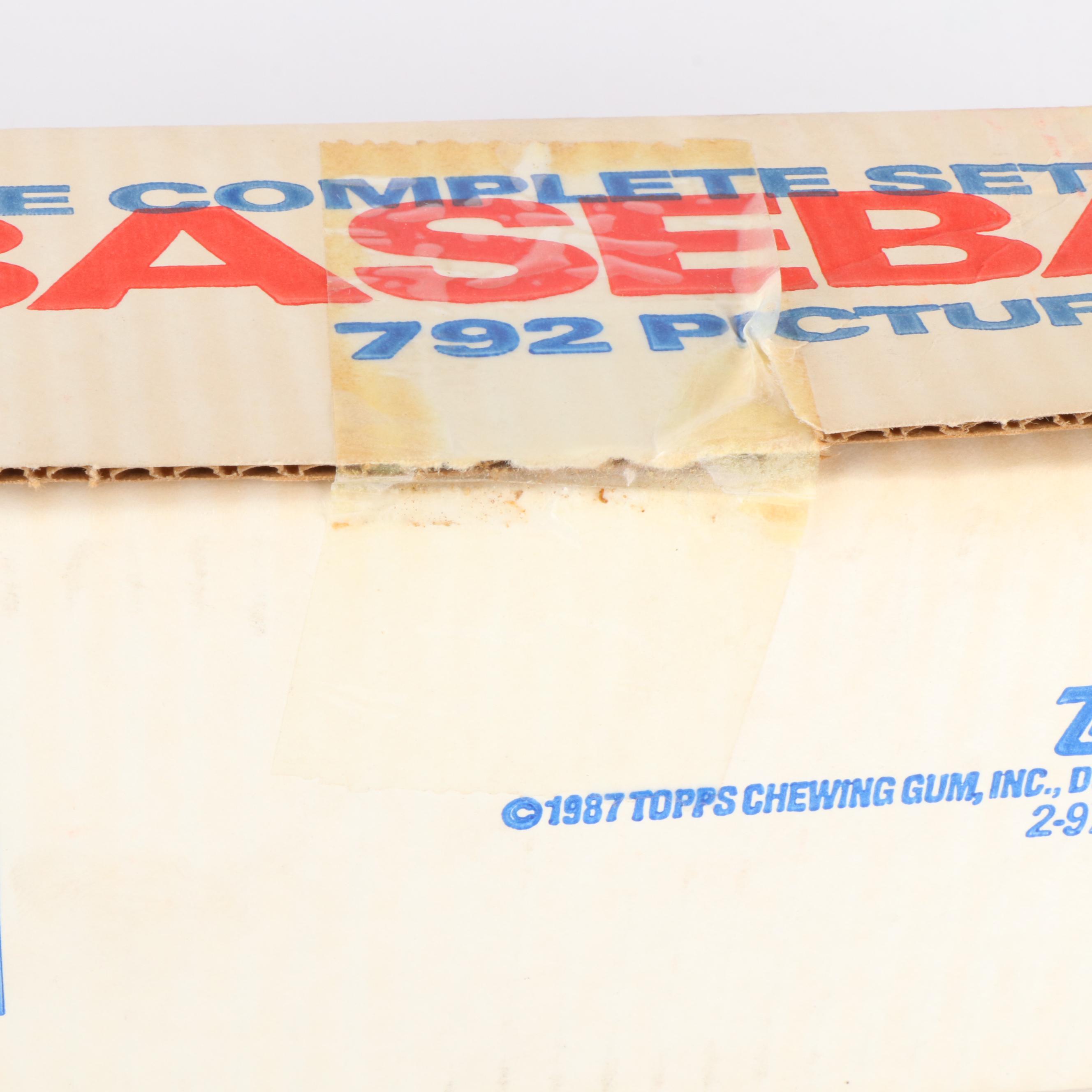 Topps, Fleer, and Donruss Baseball Card Sets with Clemens & Puckett Rookies