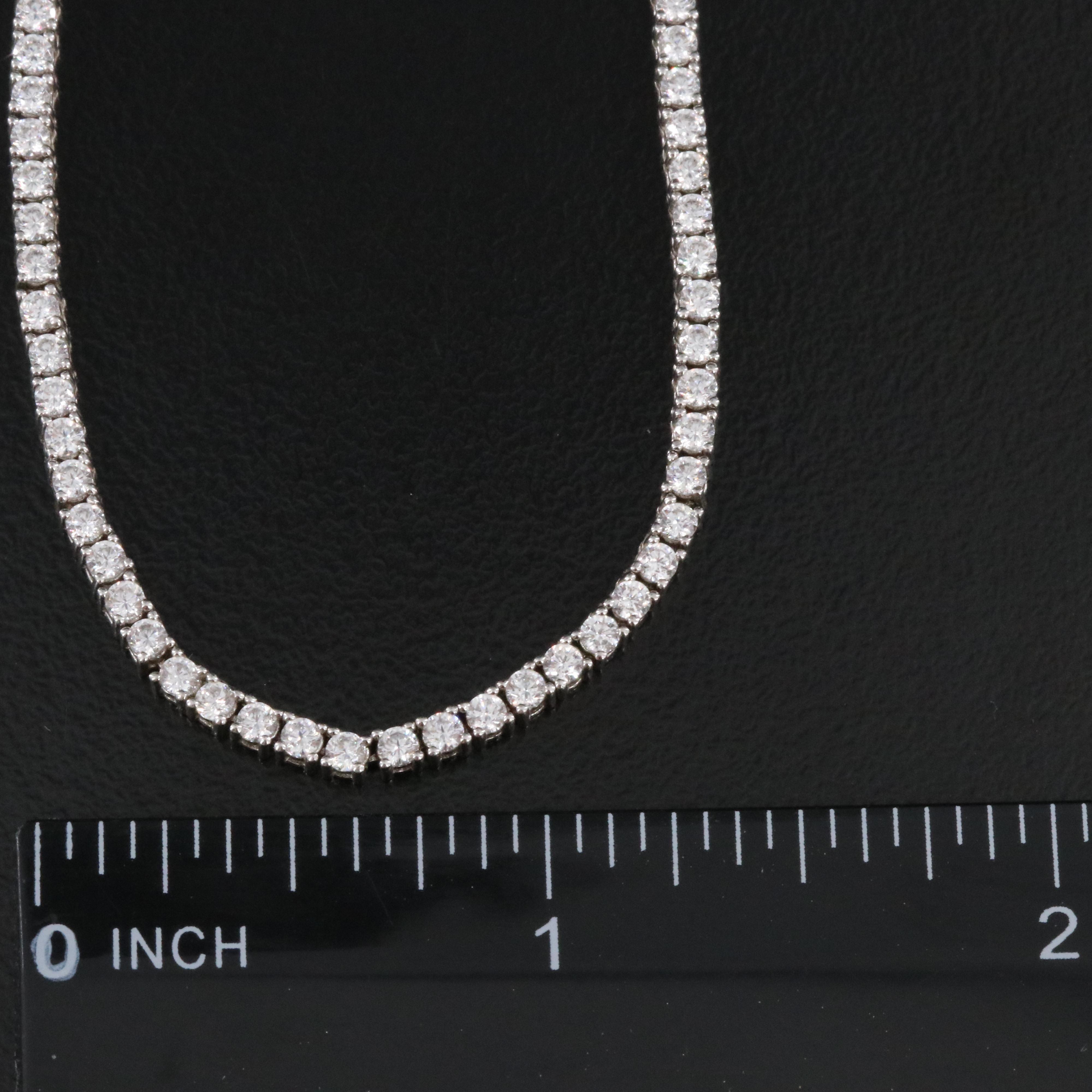Sterling CZ Riviera Necklace