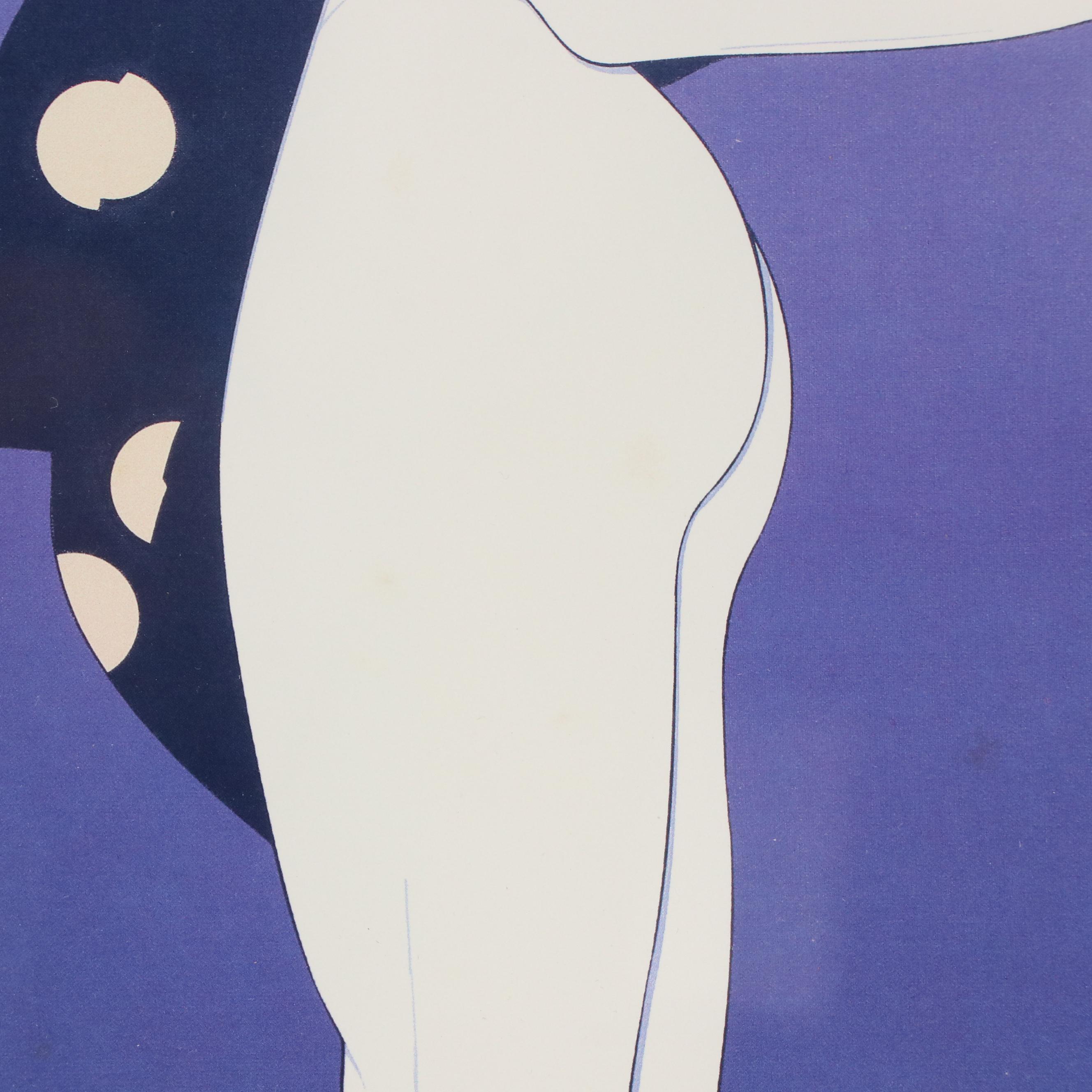 Offset Lithograph "Tracy in Polka Dot Dress" After Patrick Nagel