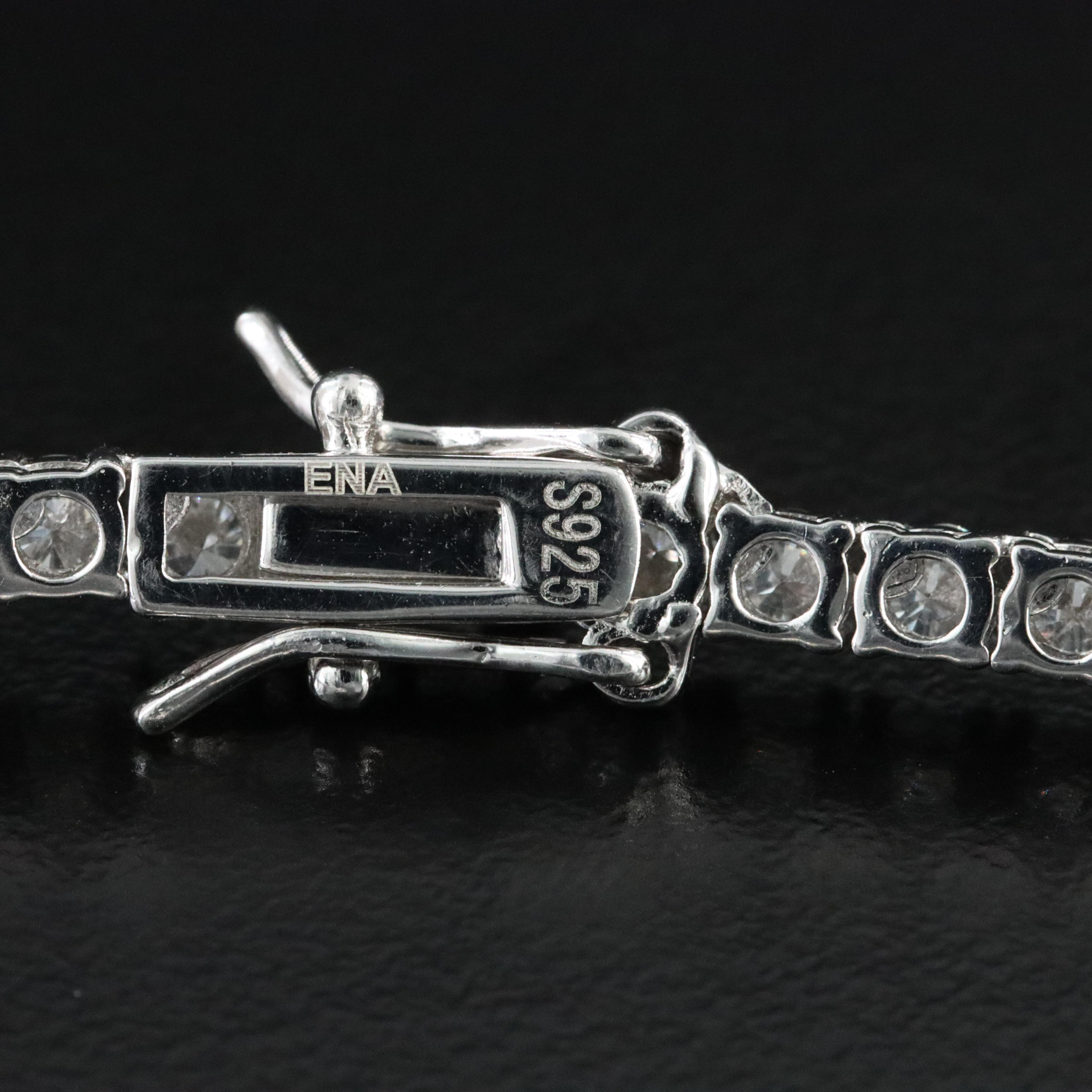 Sterling Moissanite Riviera Necklace