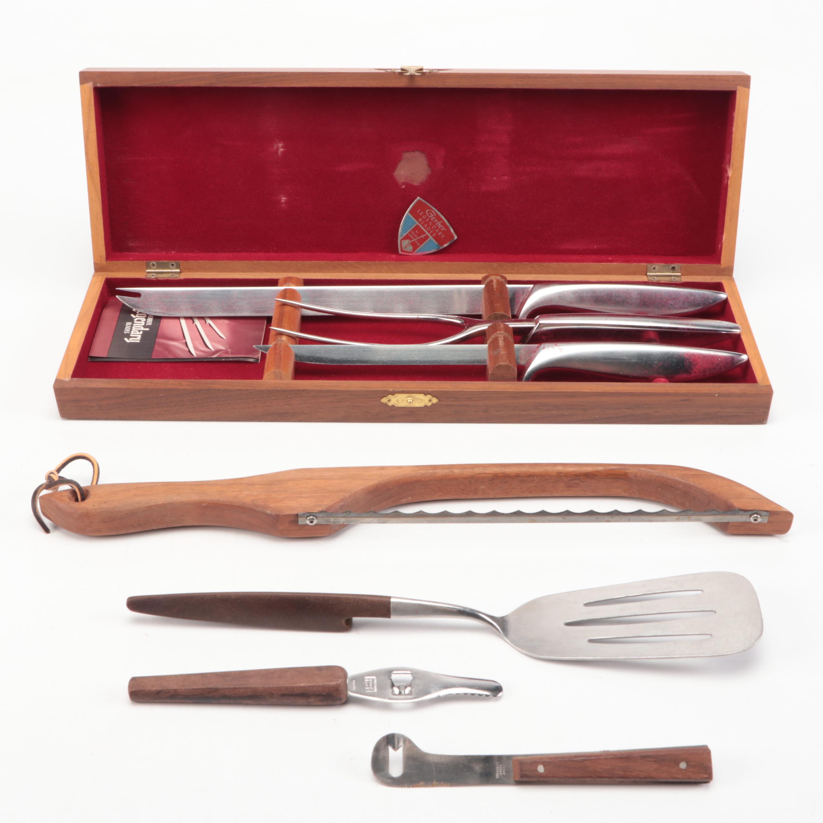 Froma Stainless Steel Cheese Knives, Olivewood Cheese Board, and More Serveware
