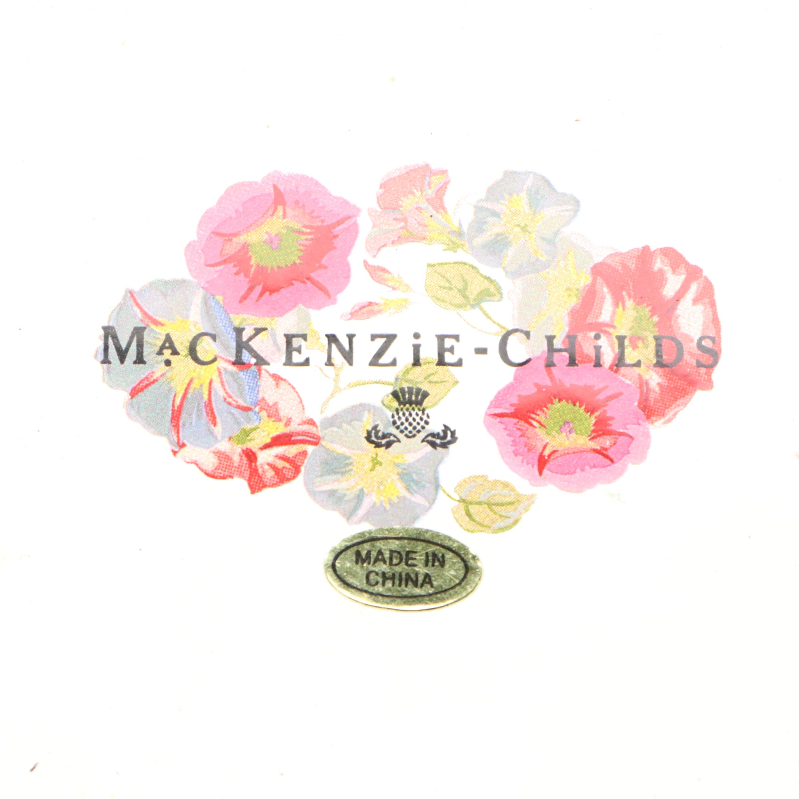 MacKenzie-Childs "Morning Glory" Enameled Canisters