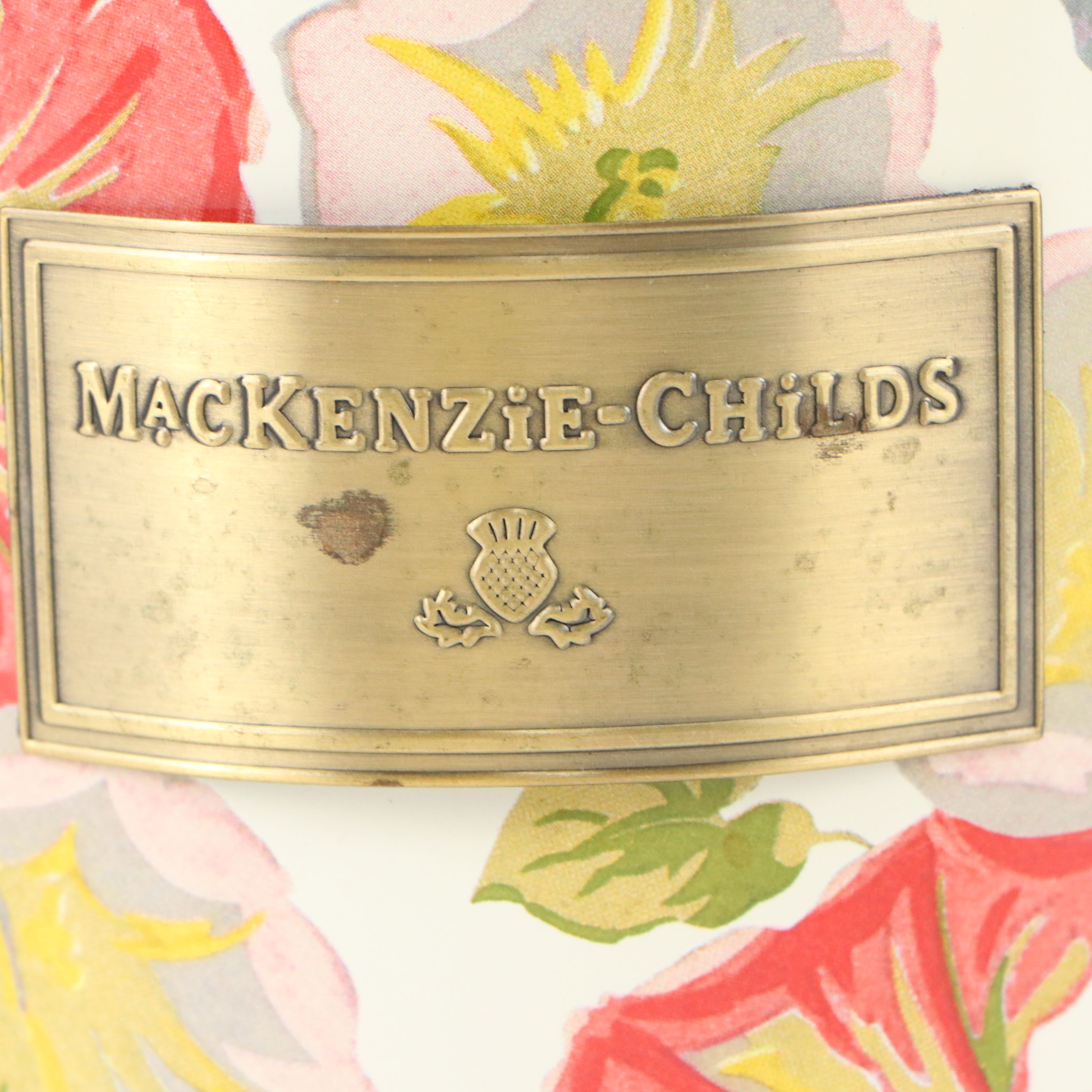 MacKenzie-Childs "Morning Glory" Enameled Canisters