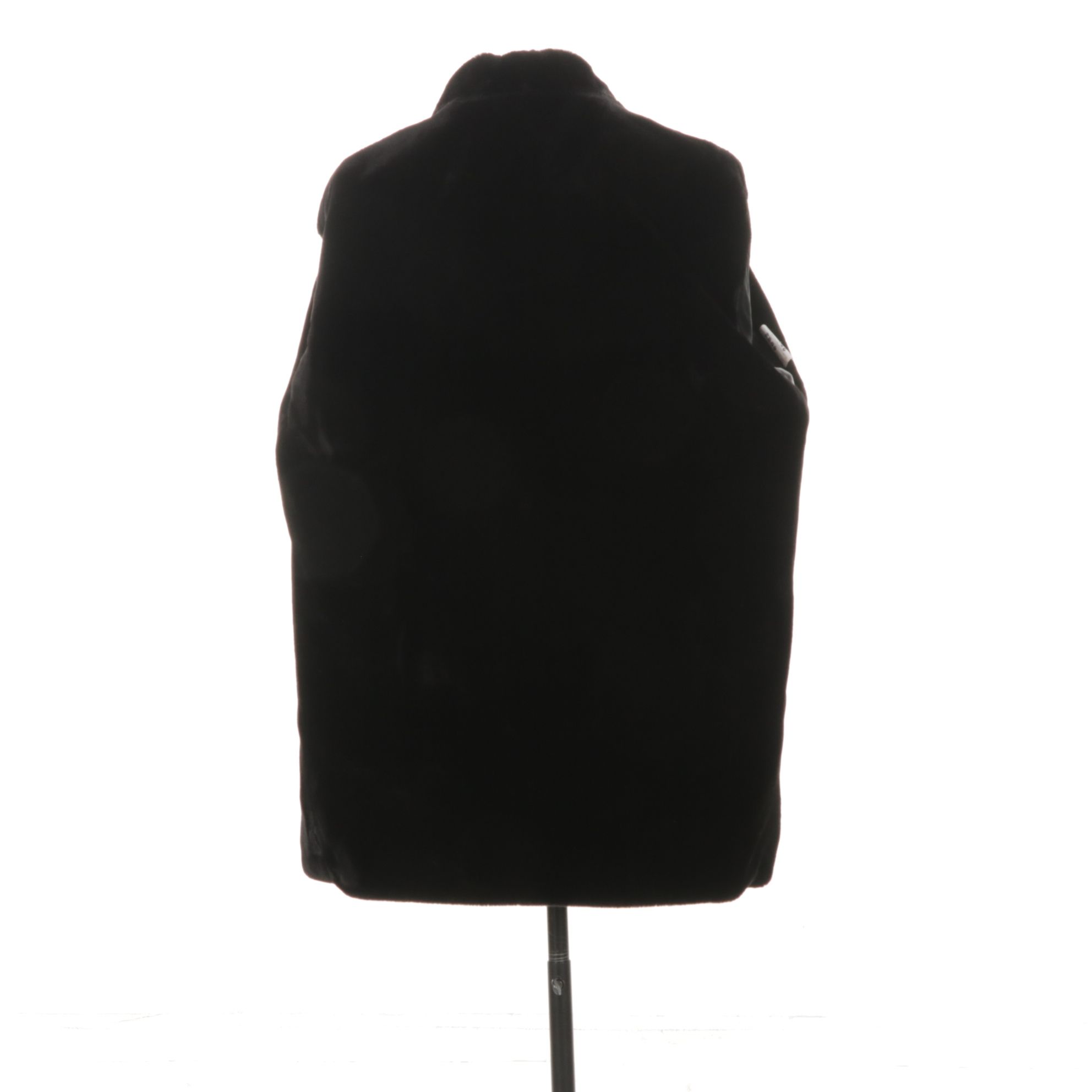 Black Leather Jacket with Faux-Fur Lining