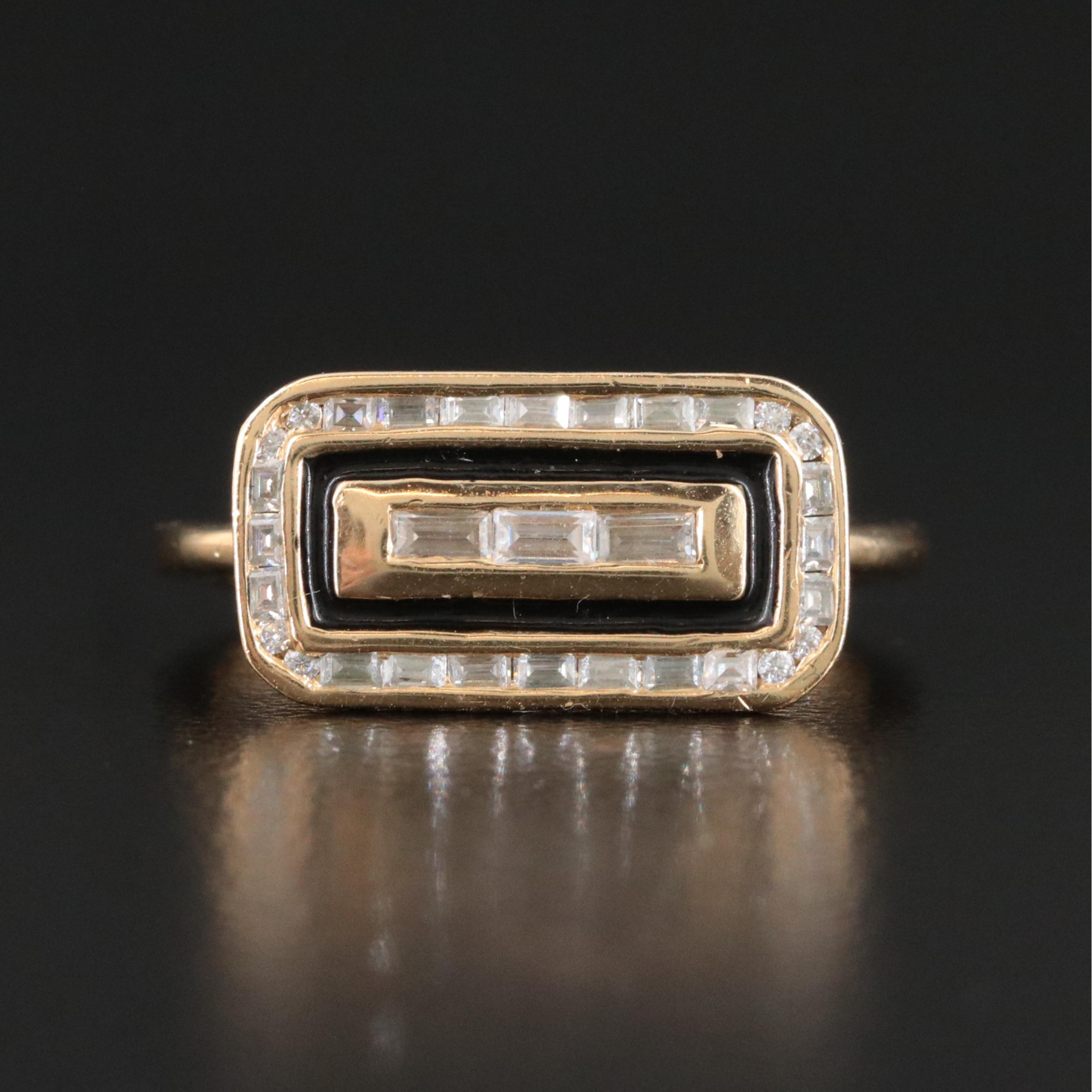 Sterling Moissanite Ring