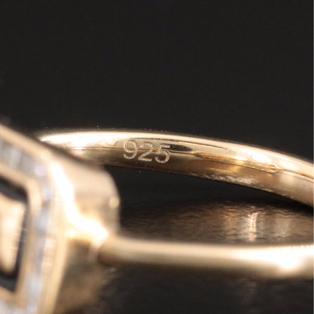 Sterling Moissanite Ring