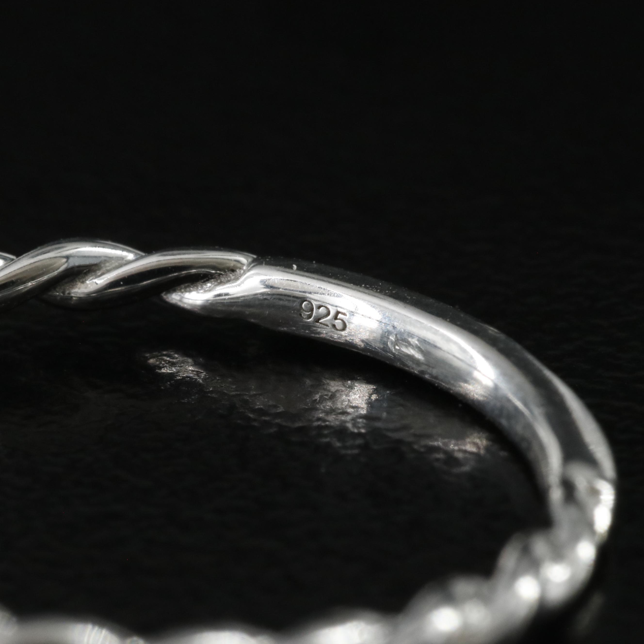 Sterling Diamond Ring