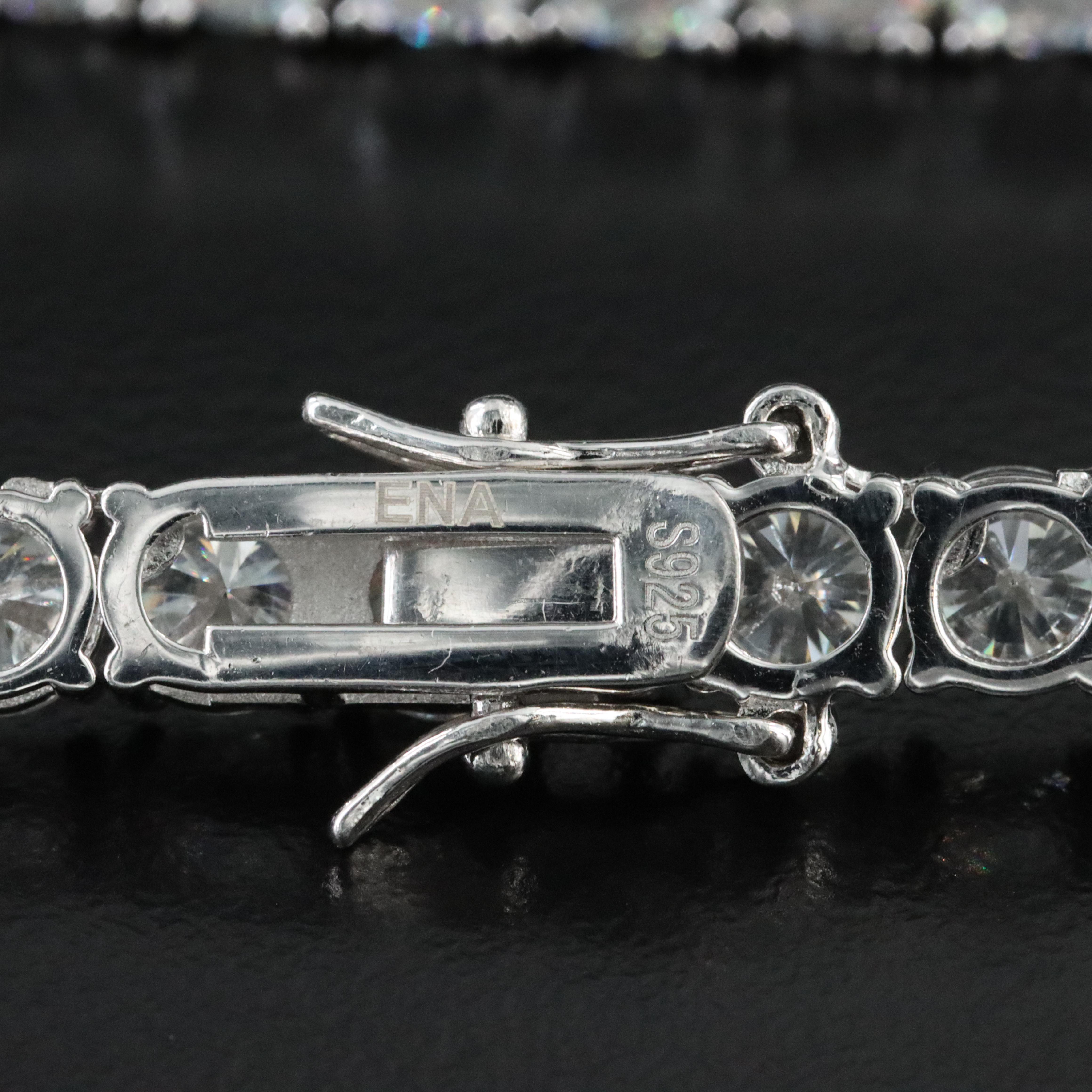 Sterling Moissanite Riviera Necklace