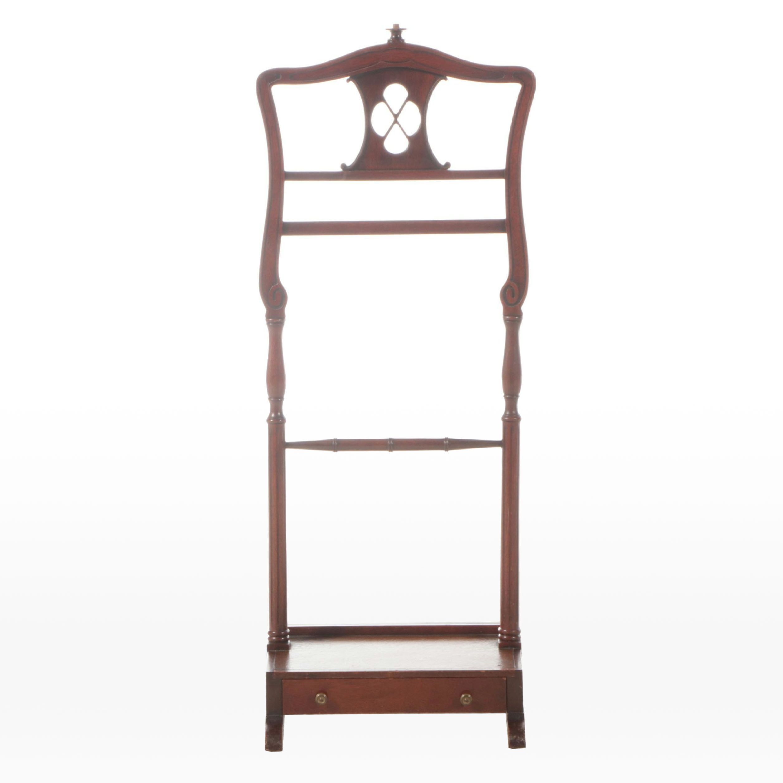 Mahogany Gentleman's Butler Stand, Late 20th Century