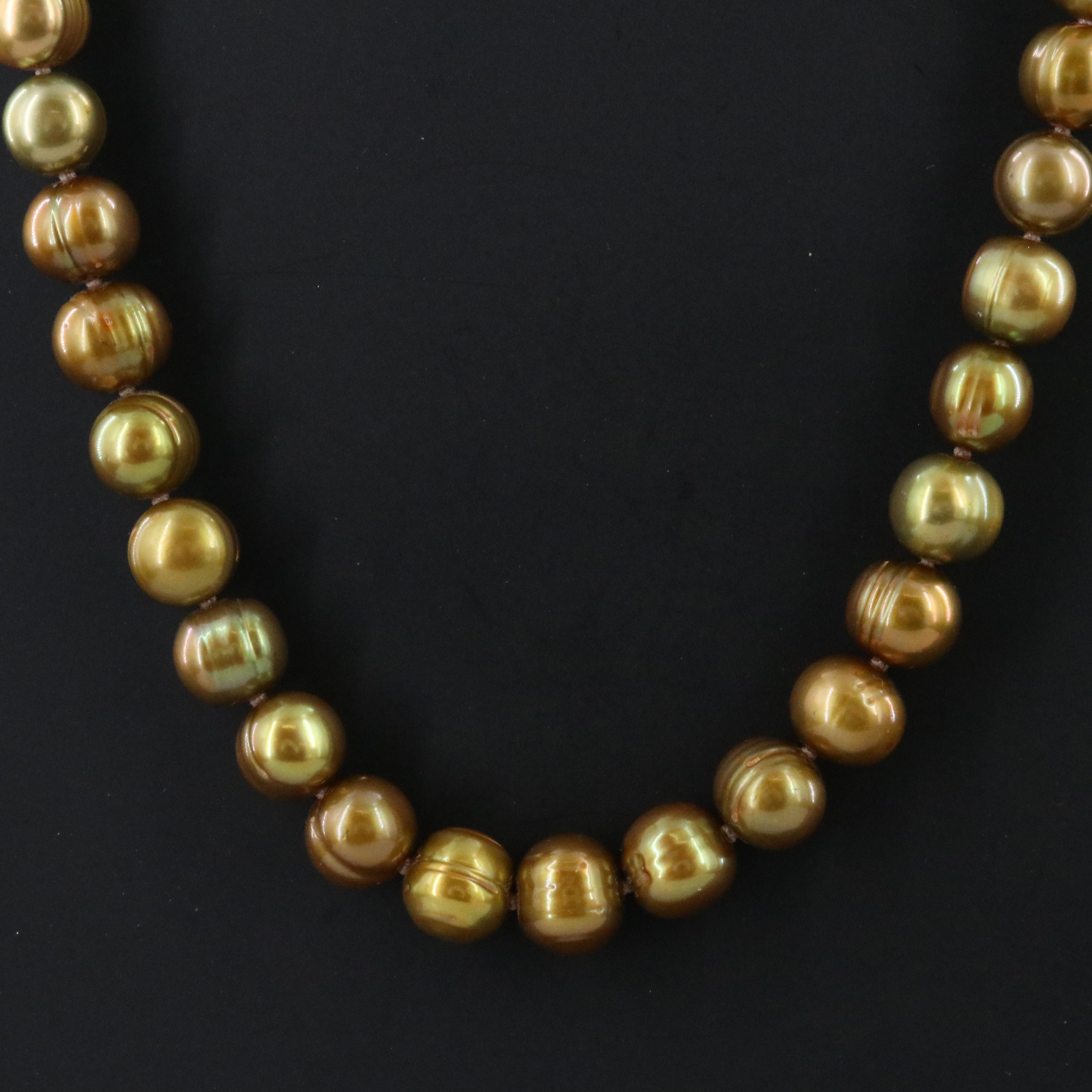 8.00 – 9.75 MM Pearl Necklace with 14K Clasp