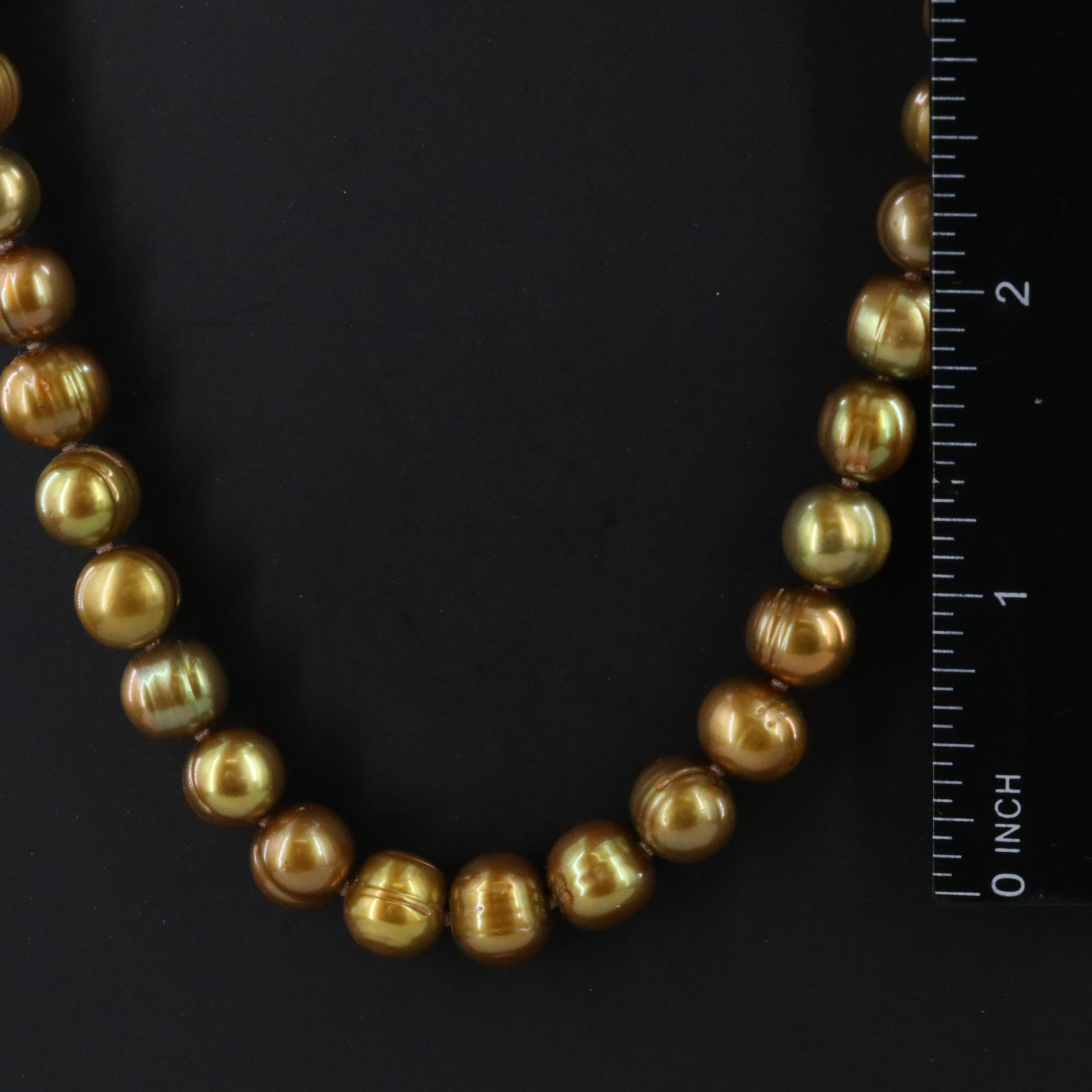 8.00 – 9.75 MM Pearl Necklace with 14K Clasp
