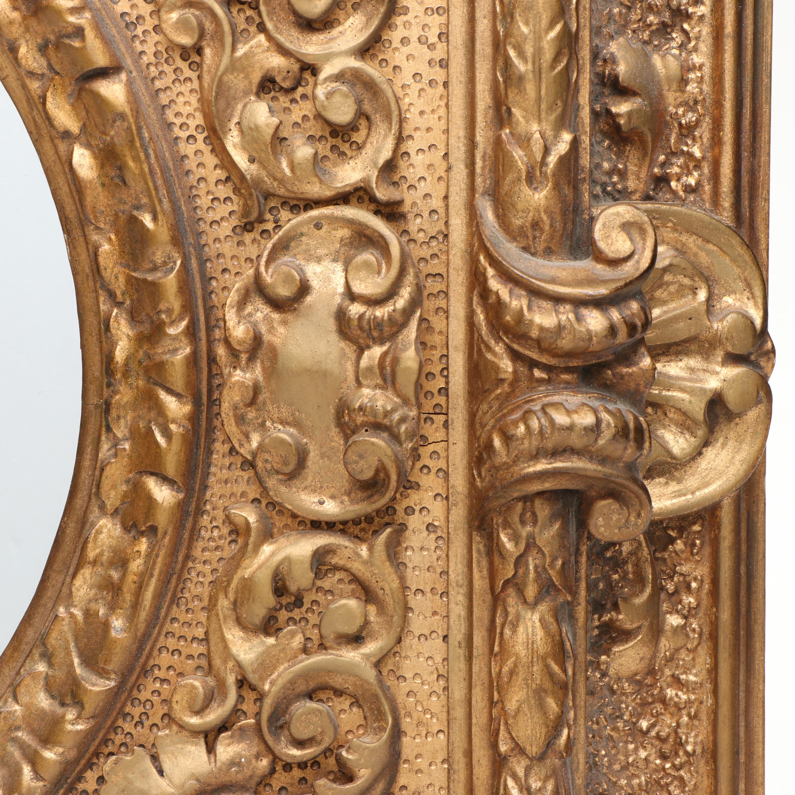 French Baroque Style Giltwood Wall Mirror