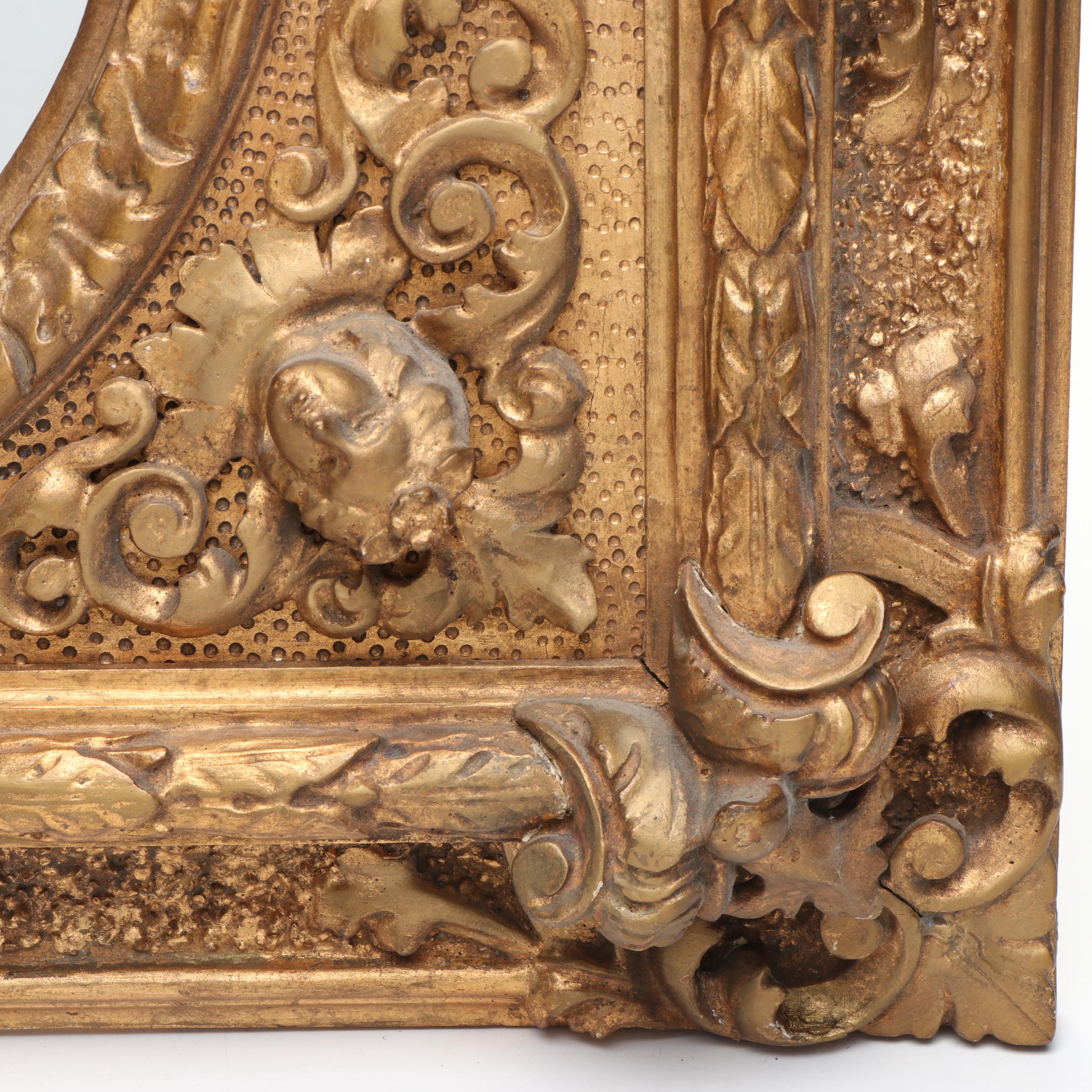 French Baroque Style Giltwood Wall Mirror