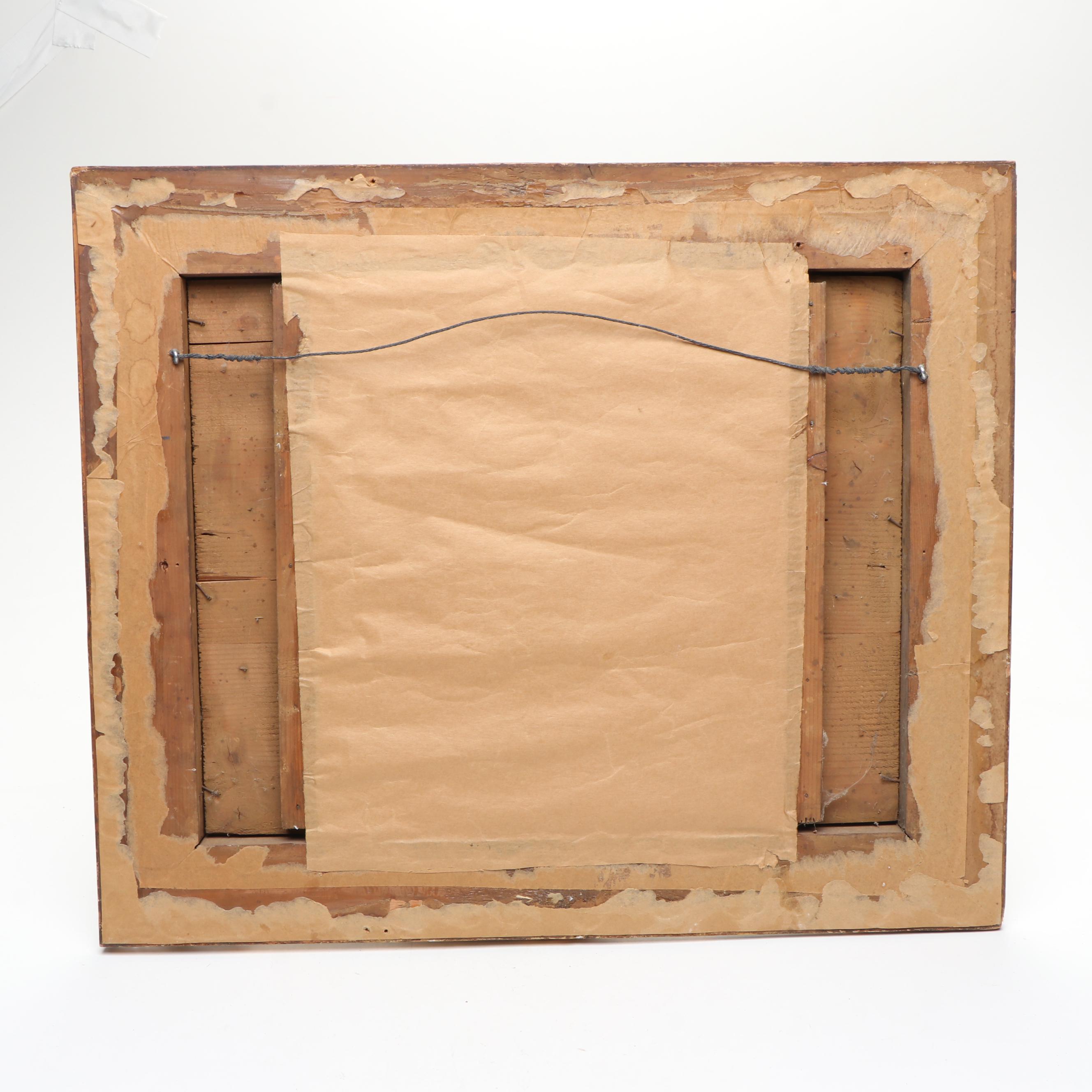 French Baroque Style Giltwood Wall Mirror