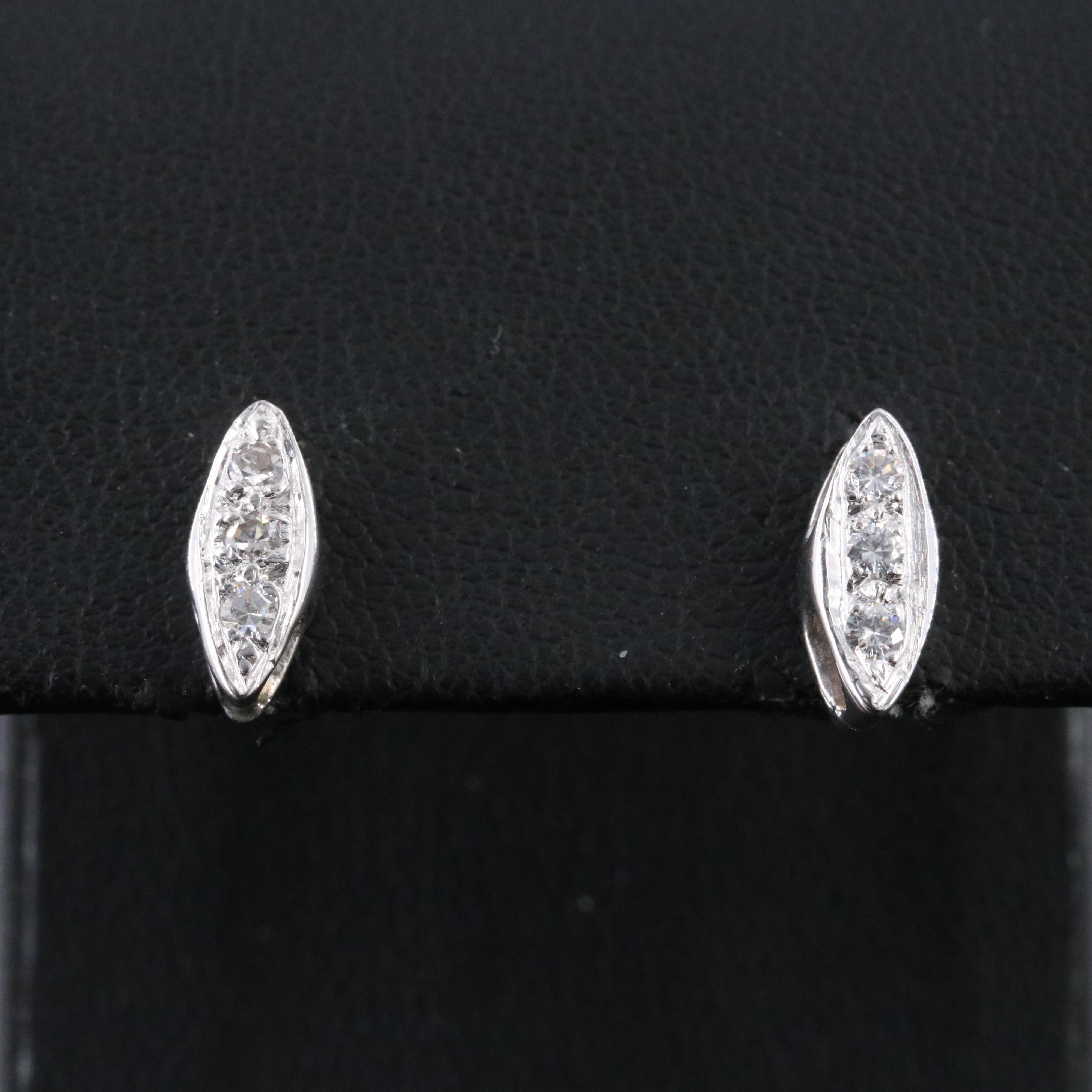 18K & 14K 0.18 CTW Diamond Earrings